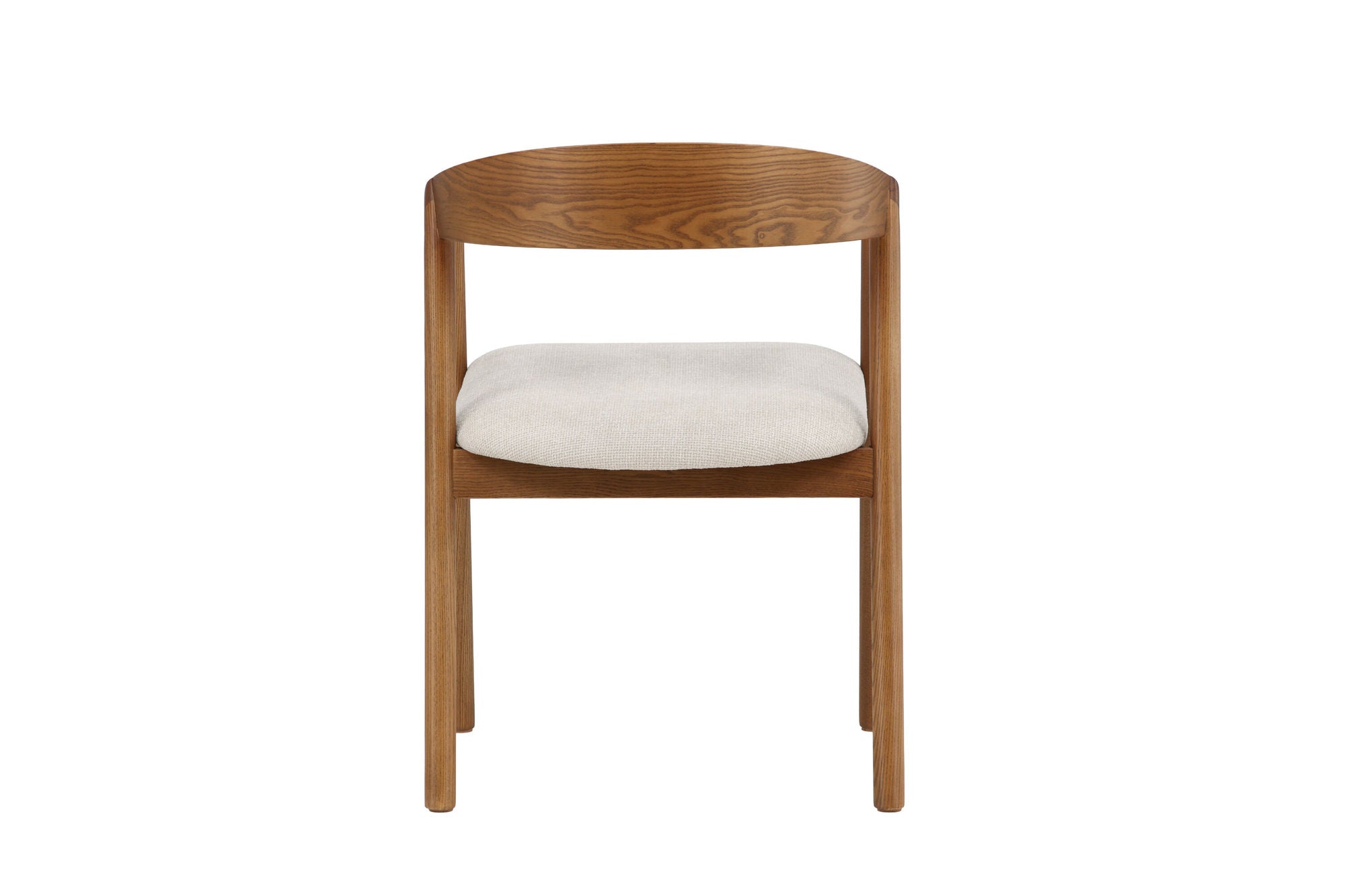 Vind Långön Spisebordsstol 2-pack - Brown Ash / Beige Fabric