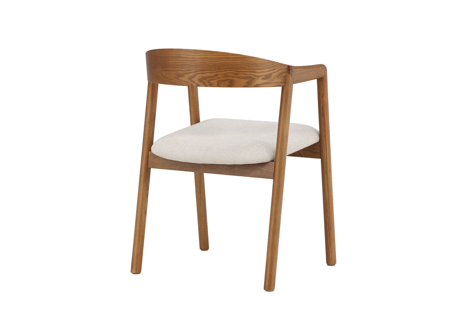 Vind Långön Spisebordsstol 2-pack - Brown Ash / Beige Fabric