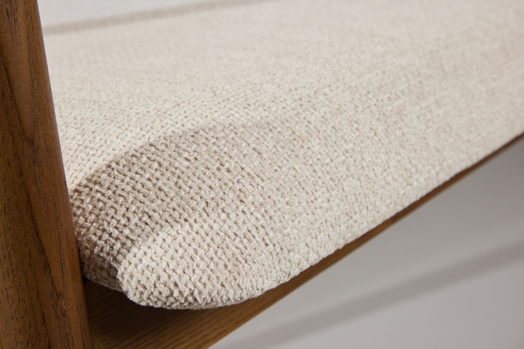 Vind Långön Spisebordsstol 2-pack - Brown Ash / Beige Fabric