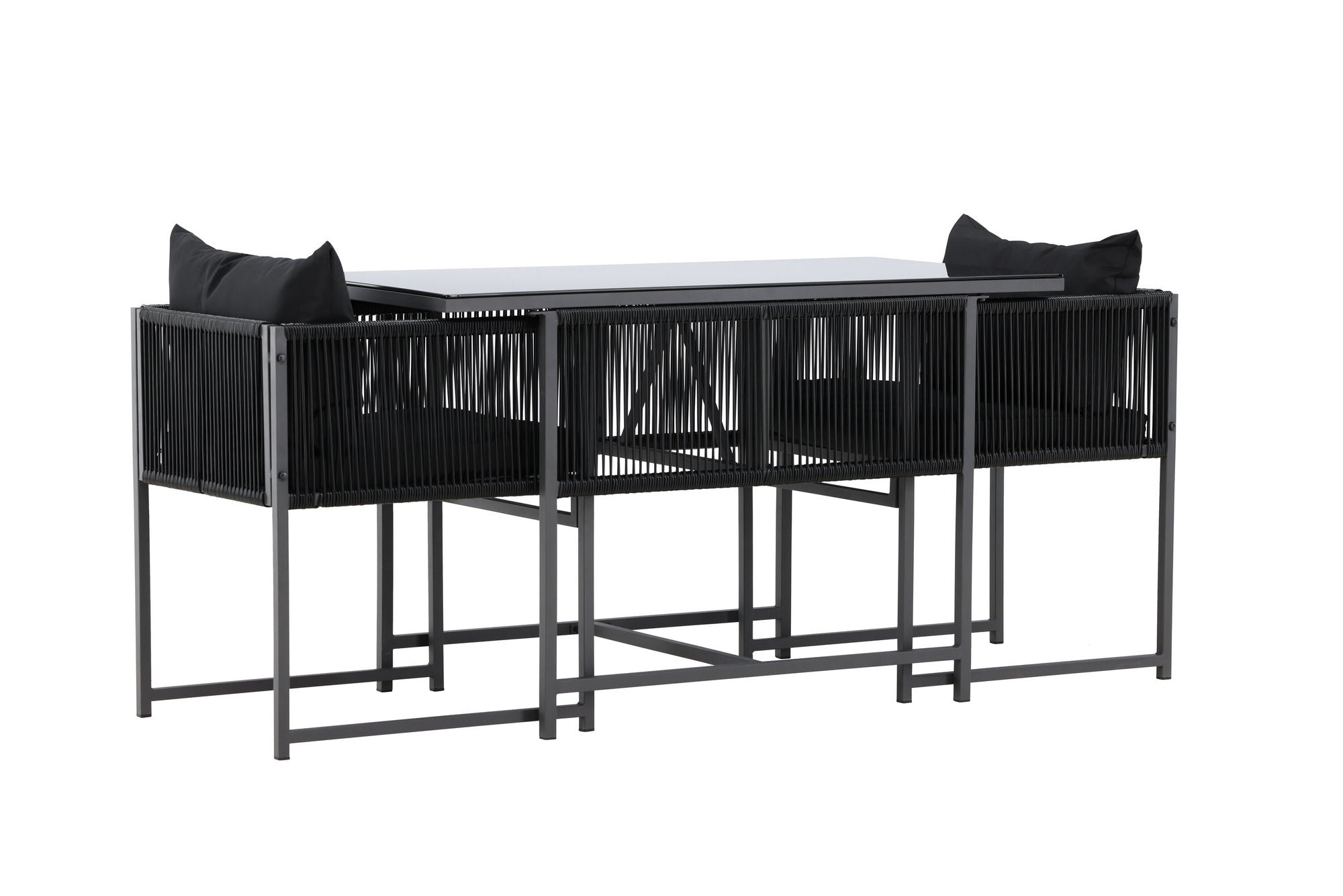 Venture Home Noto Balcony Set - Black / Black