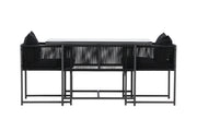 Venture Home Noto Balcony Set - Black / Black
