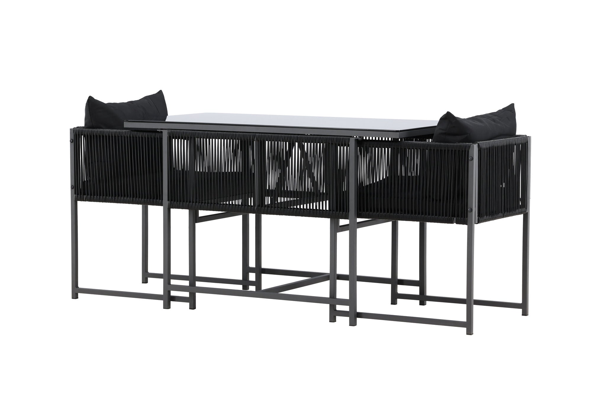 Venture Home Noto Balcony Set - Black / Black