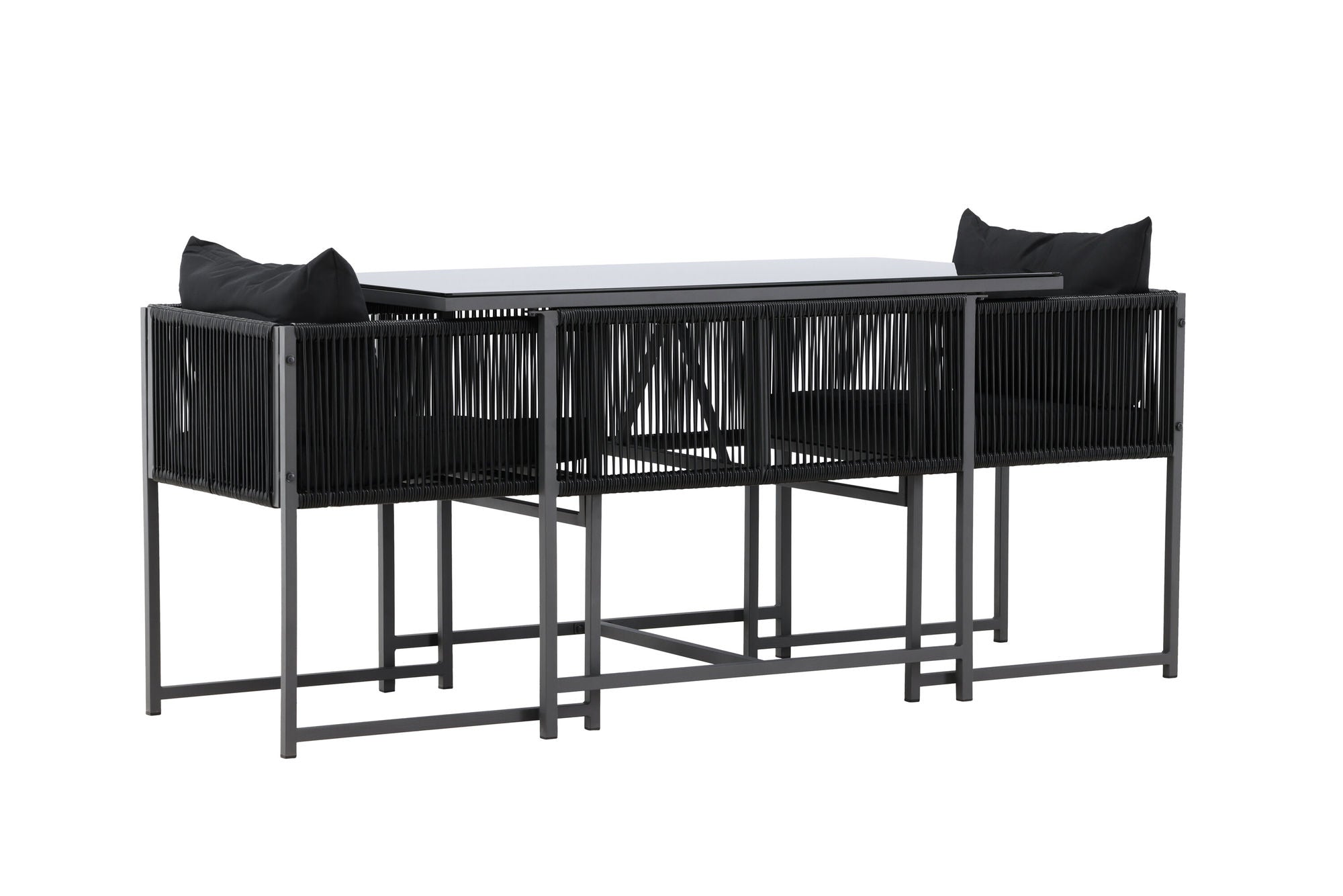 Venture Home Noto Balcony Set - Black / Black