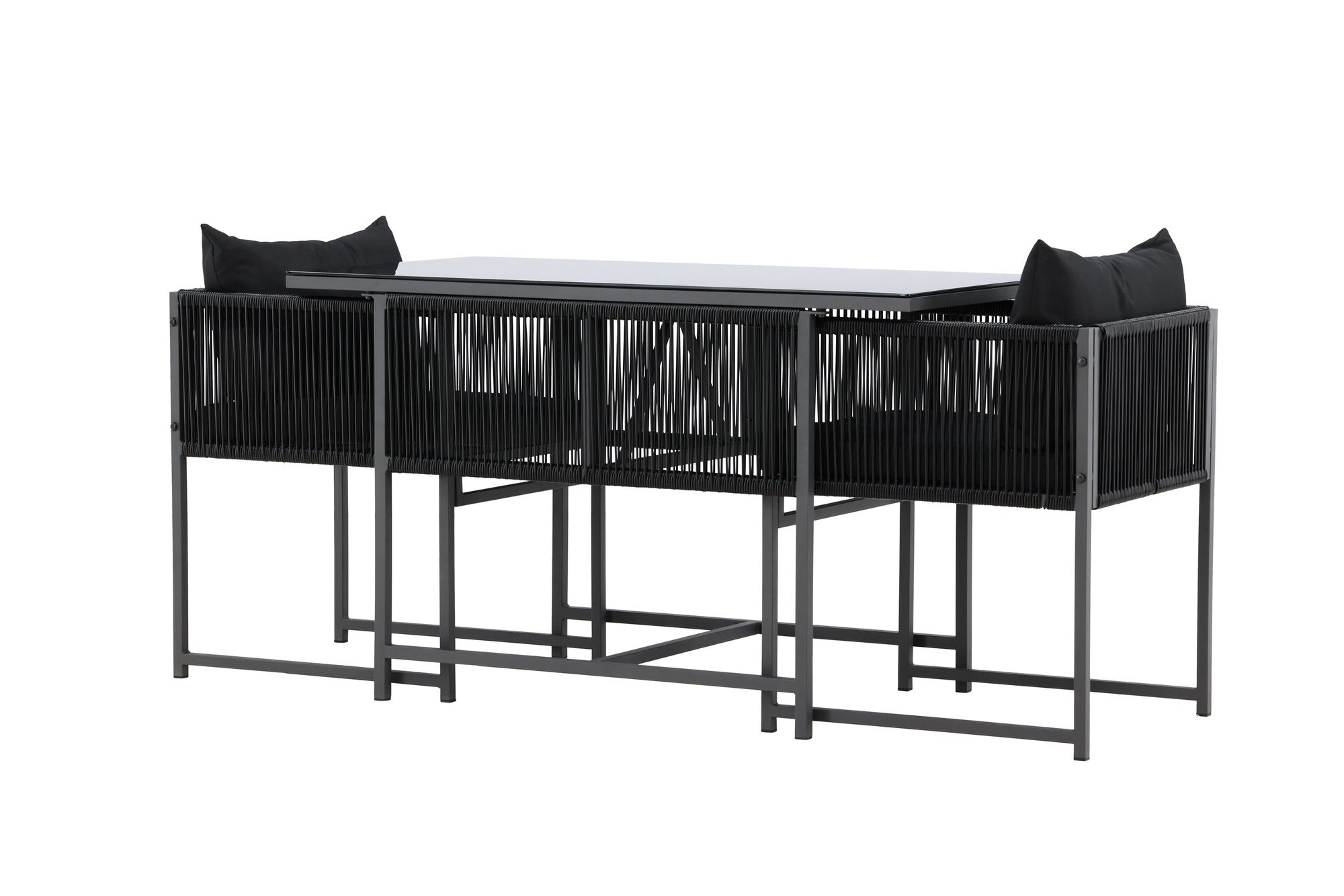Venture Home Noto Balcony Set - Black / Black