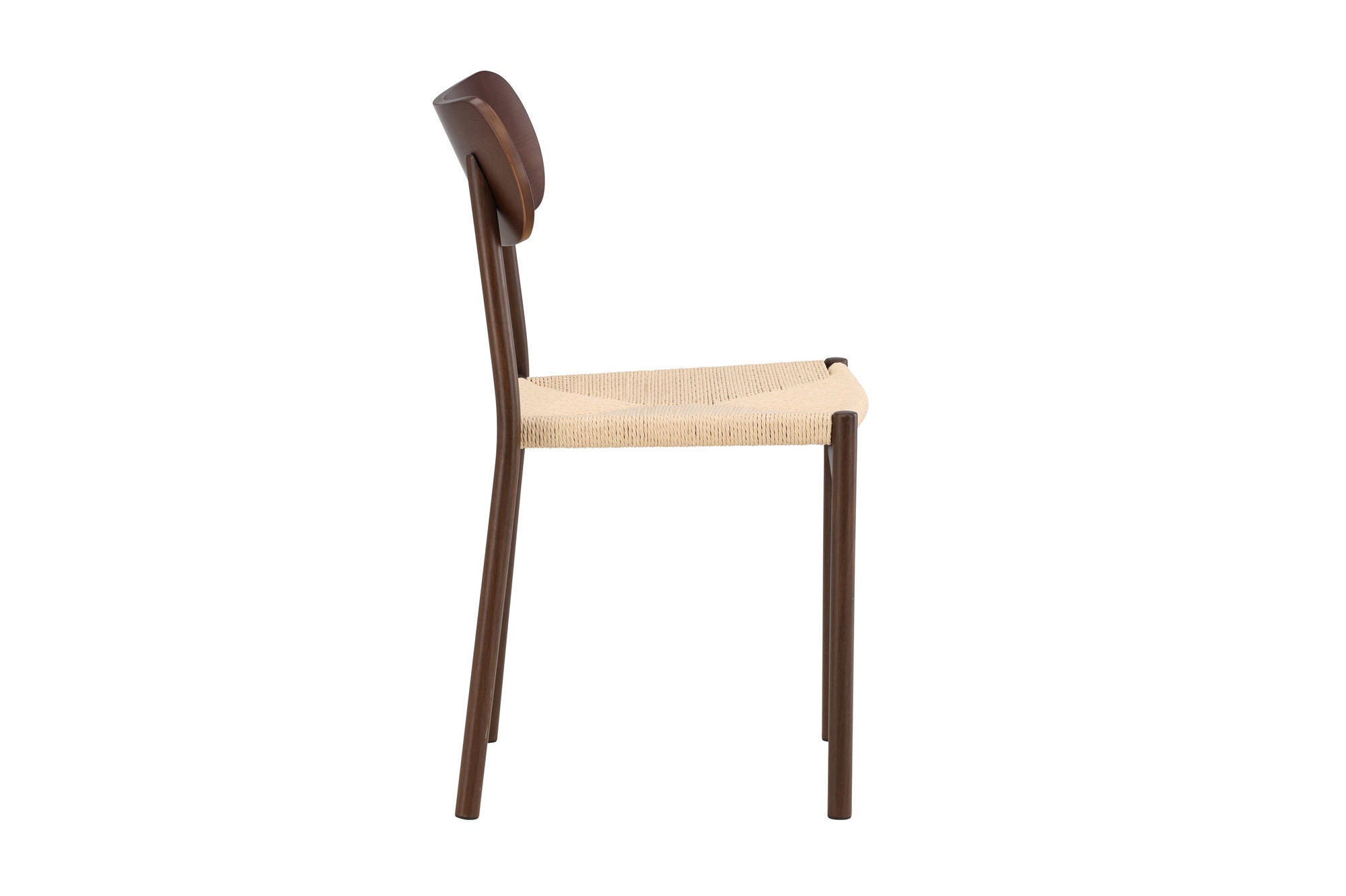Venture Home Polly Spisebordsstol 88x42x55 cm - Metal+plywood Mocca painting / Beige Rope