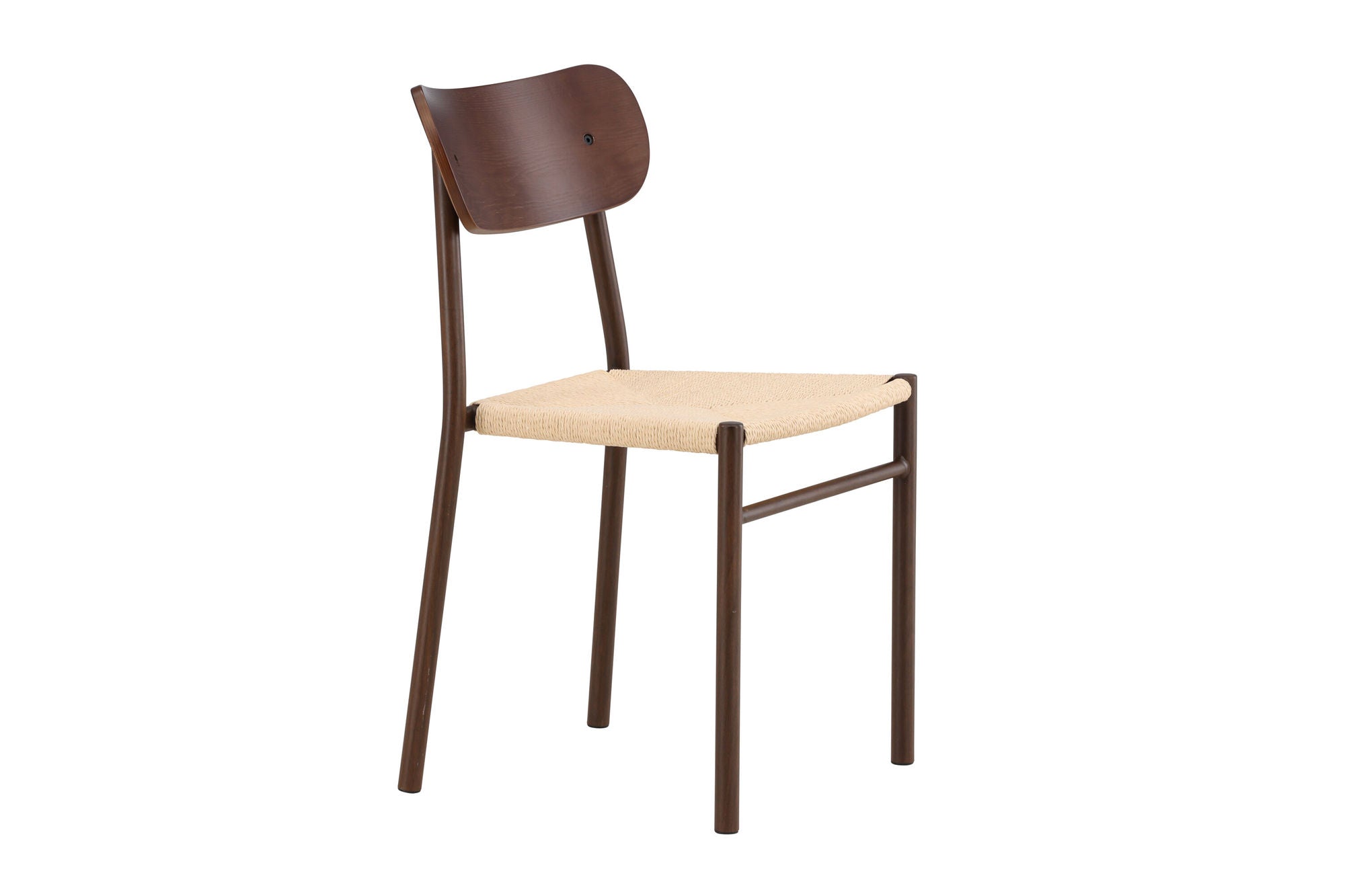 Venture Home Polly Spisebordsstol 88x42x55 cm - Metal+plywood Mocca painting / Beige Rope