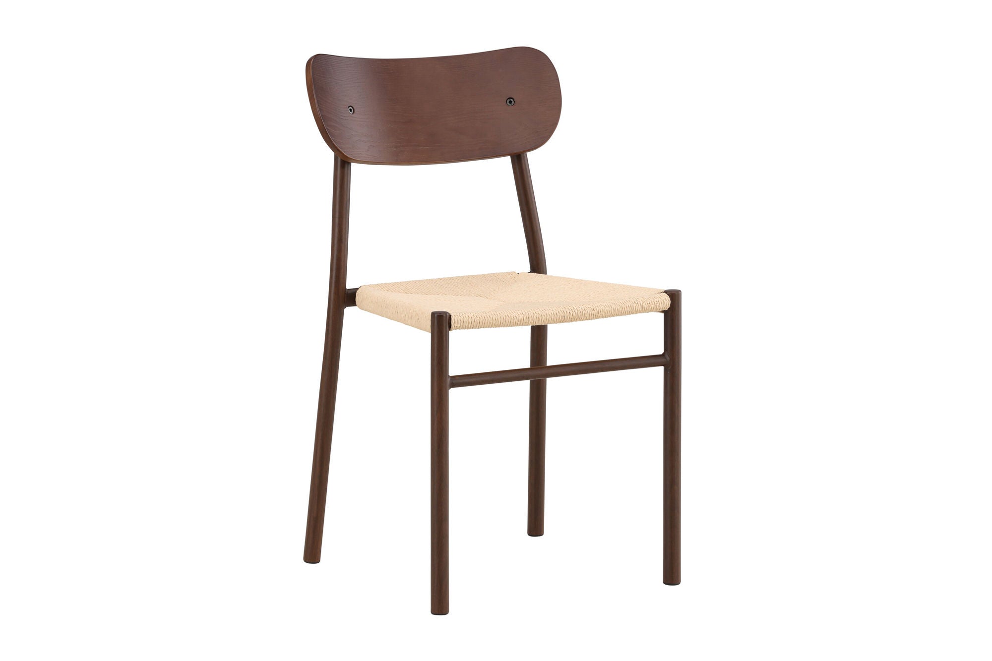Venture Home Polly Spisebordsstol 88x42x55 cm - Metal+plywood Mocca painting / Beige Rope