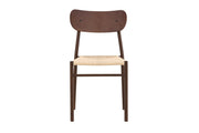 Venture Home Polly Spisebordsstol 88x42x55 cm - Metal+plywood Mocca painting / Beige Rope