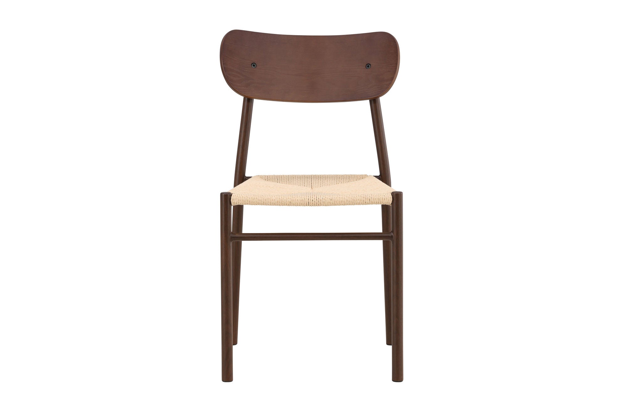 Venture Home Polly Spisebordsstol 88x42x55 cm - Metal+plywood Mocca painting / Beige Rope