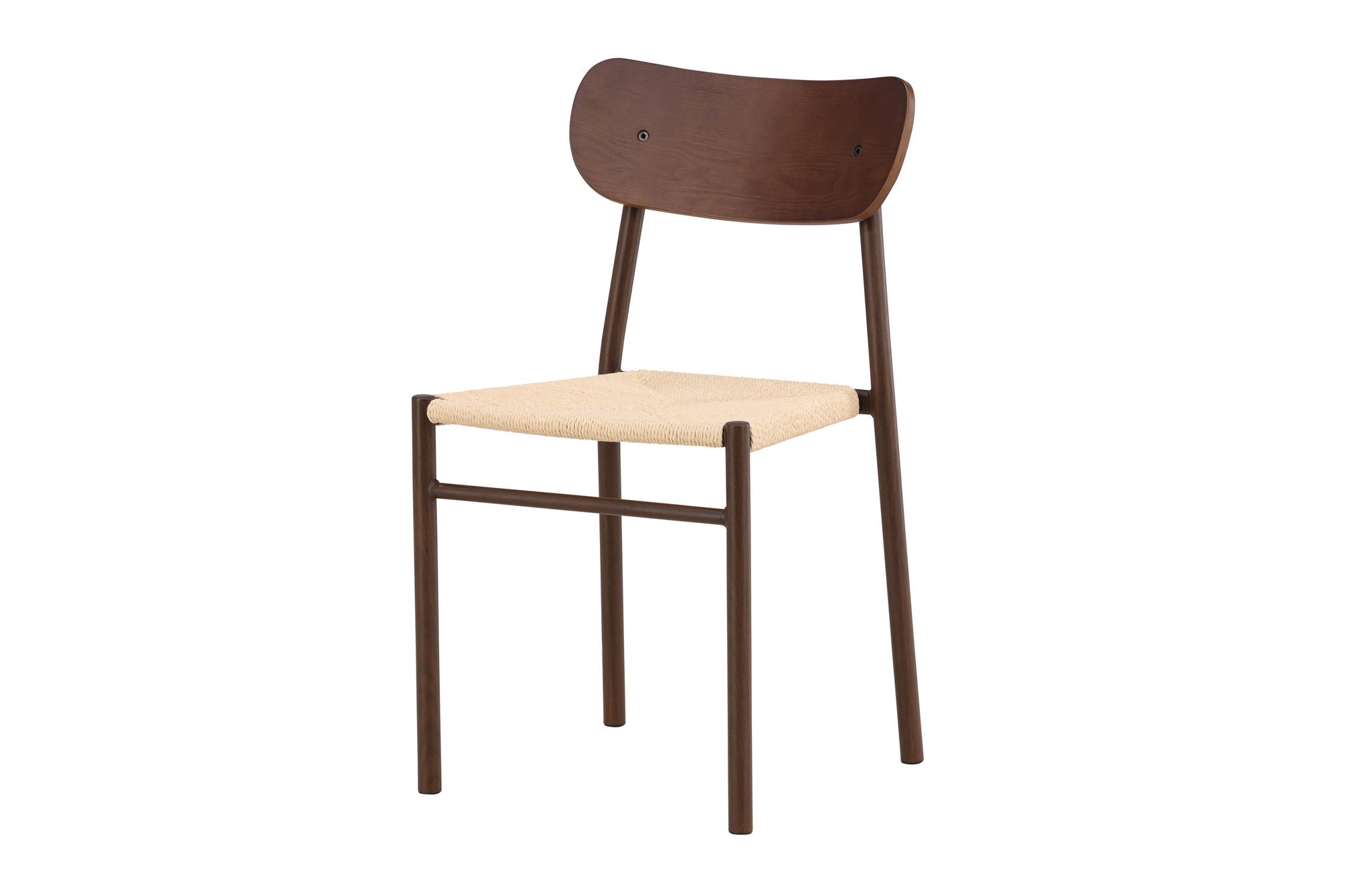 Venture Home Polly Spisebordsstol 88x42x55 cm - Metal+plywood Mocca painting / Beige Rope