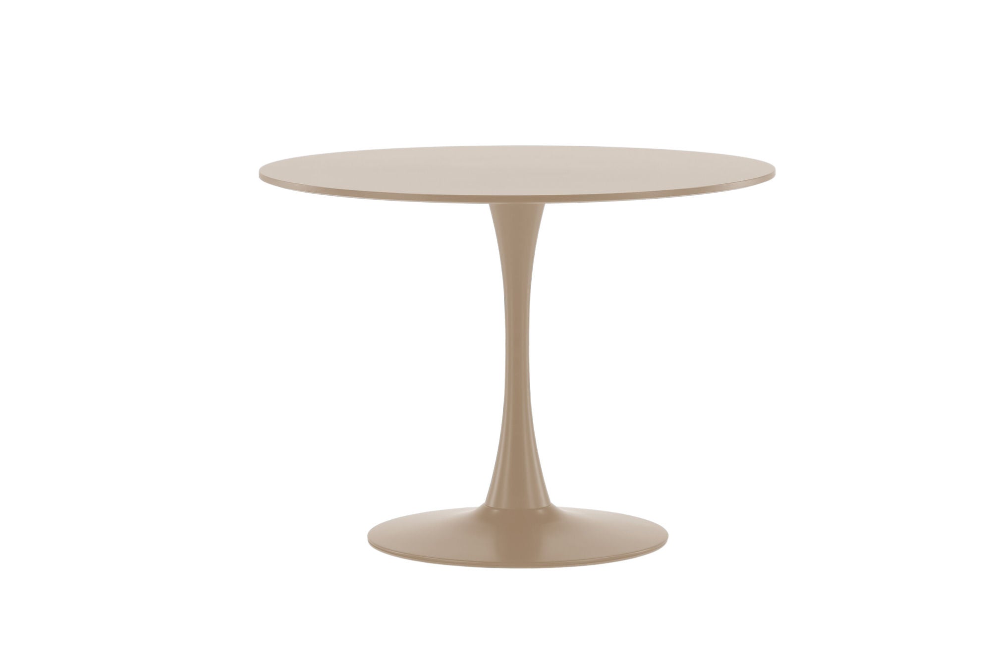 Venture Home Glade rund spisebord φ100x75 cm - Steel Frame / MDF Beige Painting