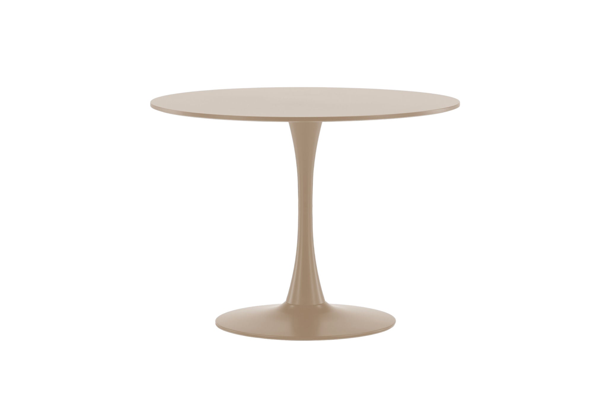 Venture Home Glade rund spisebord φ100x75 cm - Steel Frame / MDF Beige Painting