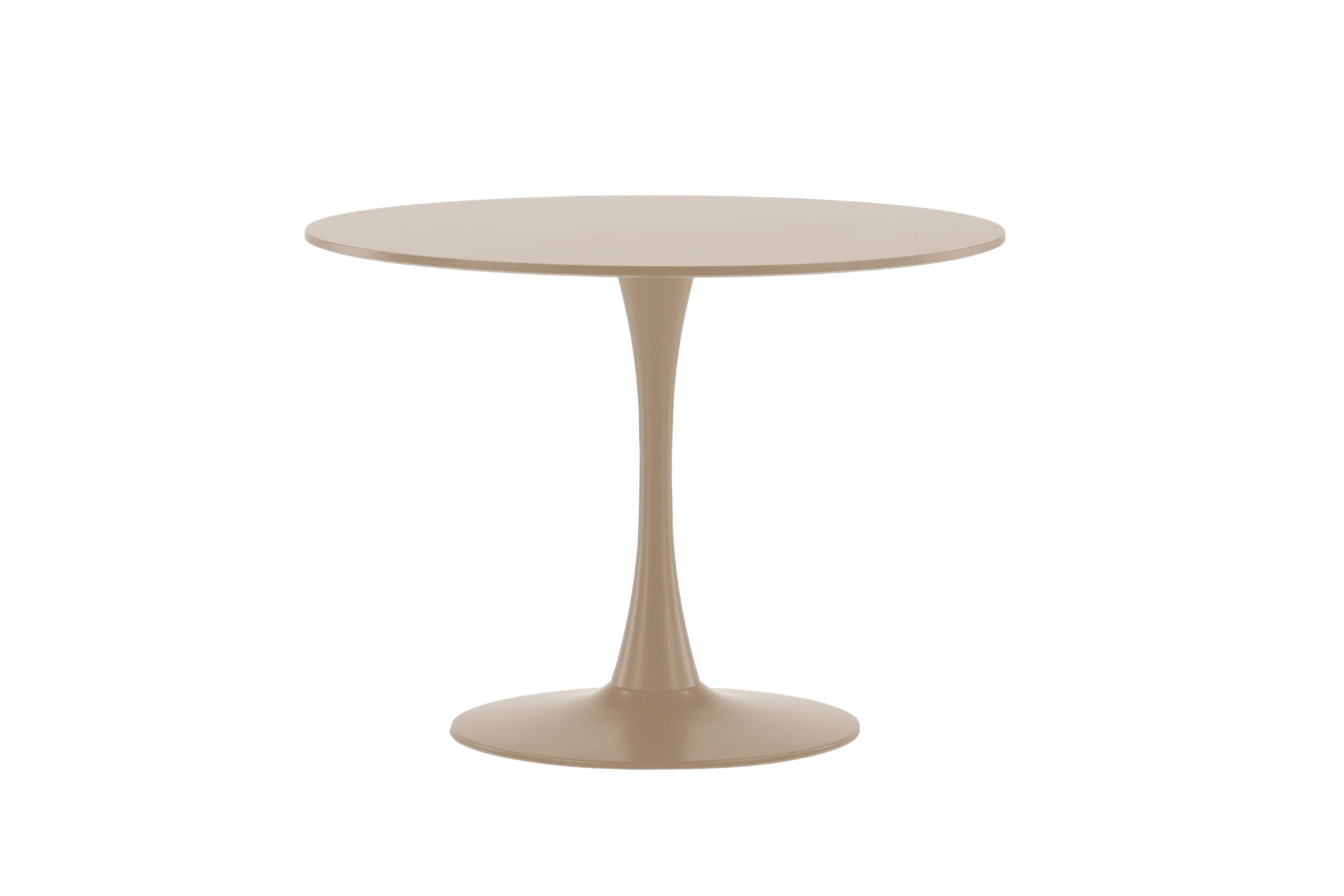 Venture Home Glade rund spisebord φ100x75 cm - Steel Frame / MDF Beige Painting