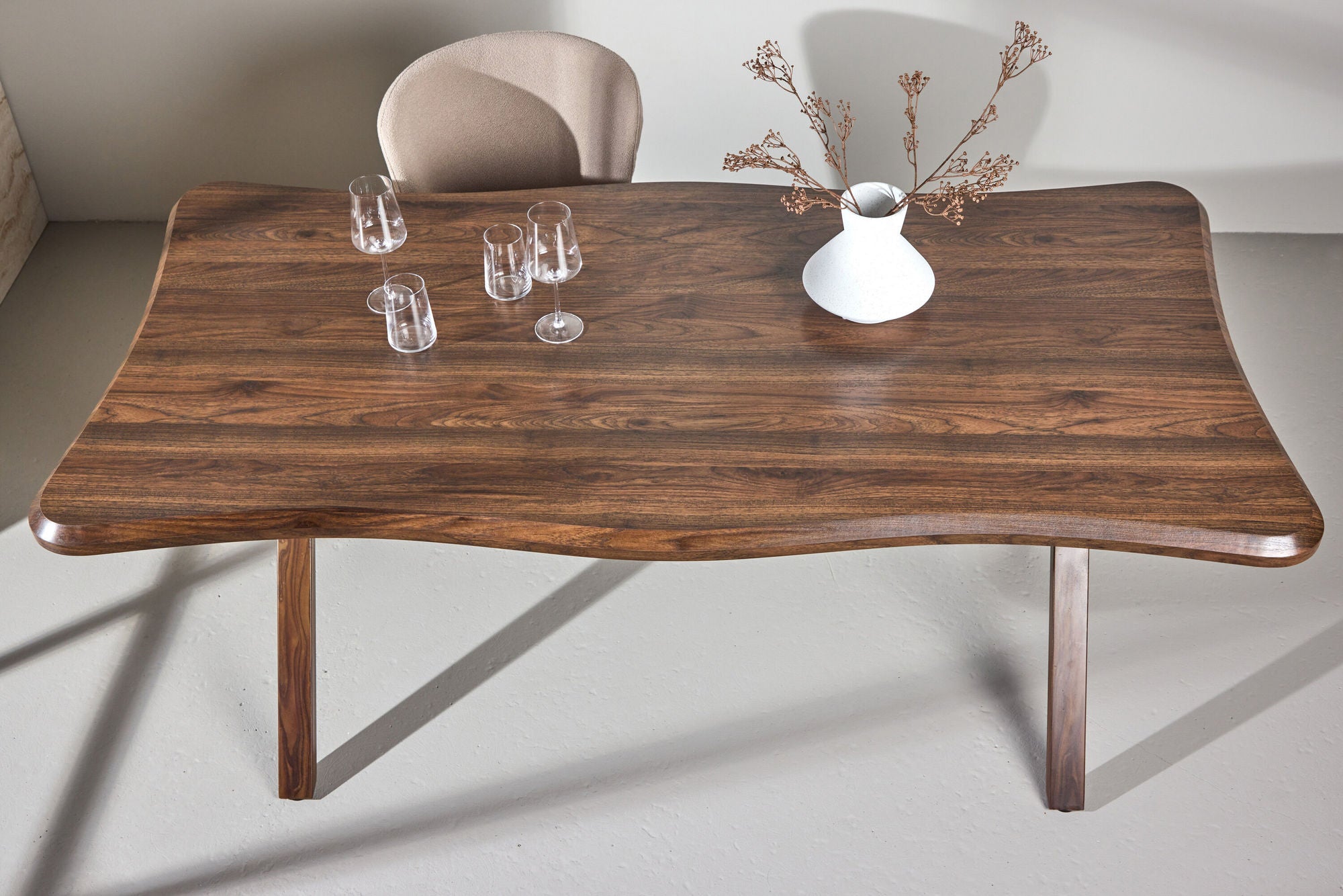 Venture Home Fiona spisebord 180x90x75 cm - MDF with Walnut 3D Paper