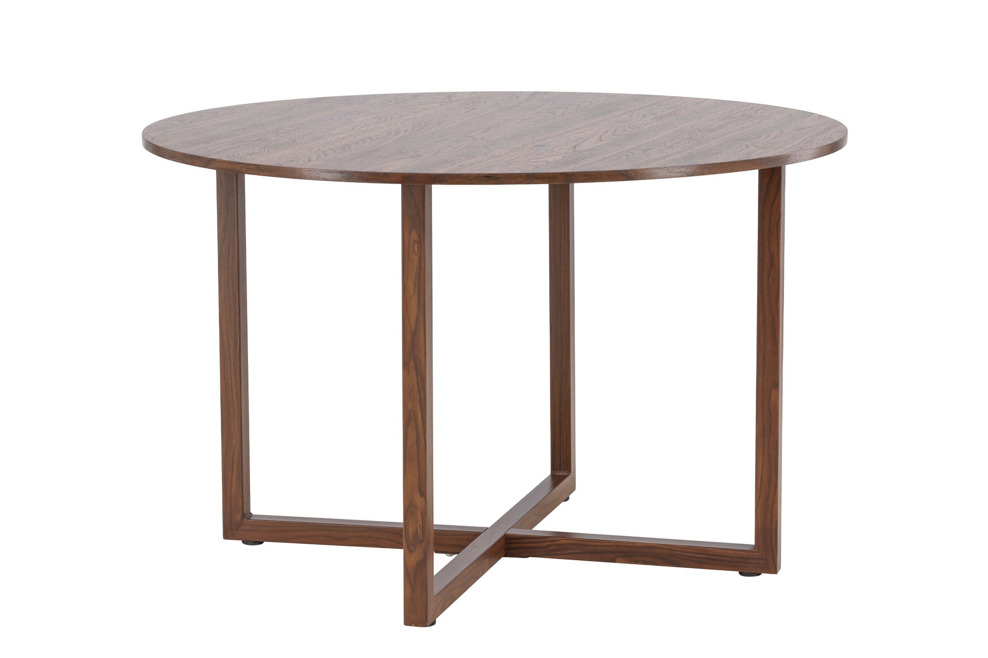 Venture Home Durango rund spisebord φ120x75 cm - Steel Frame / MDF Walnut 3D-paper