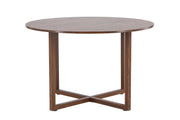 Venture Home Durango rund spisebord φ120x75 cm - Steel Frame / MDF Walnut 3D-paper