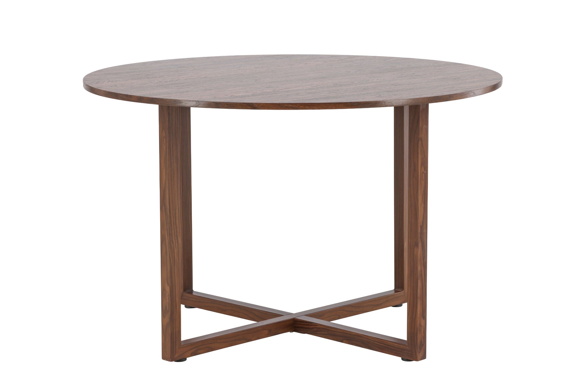 Venture Home Durango rund spisebord φ120x75 cm - Steel Frame / MDF Walnut 3D-paper