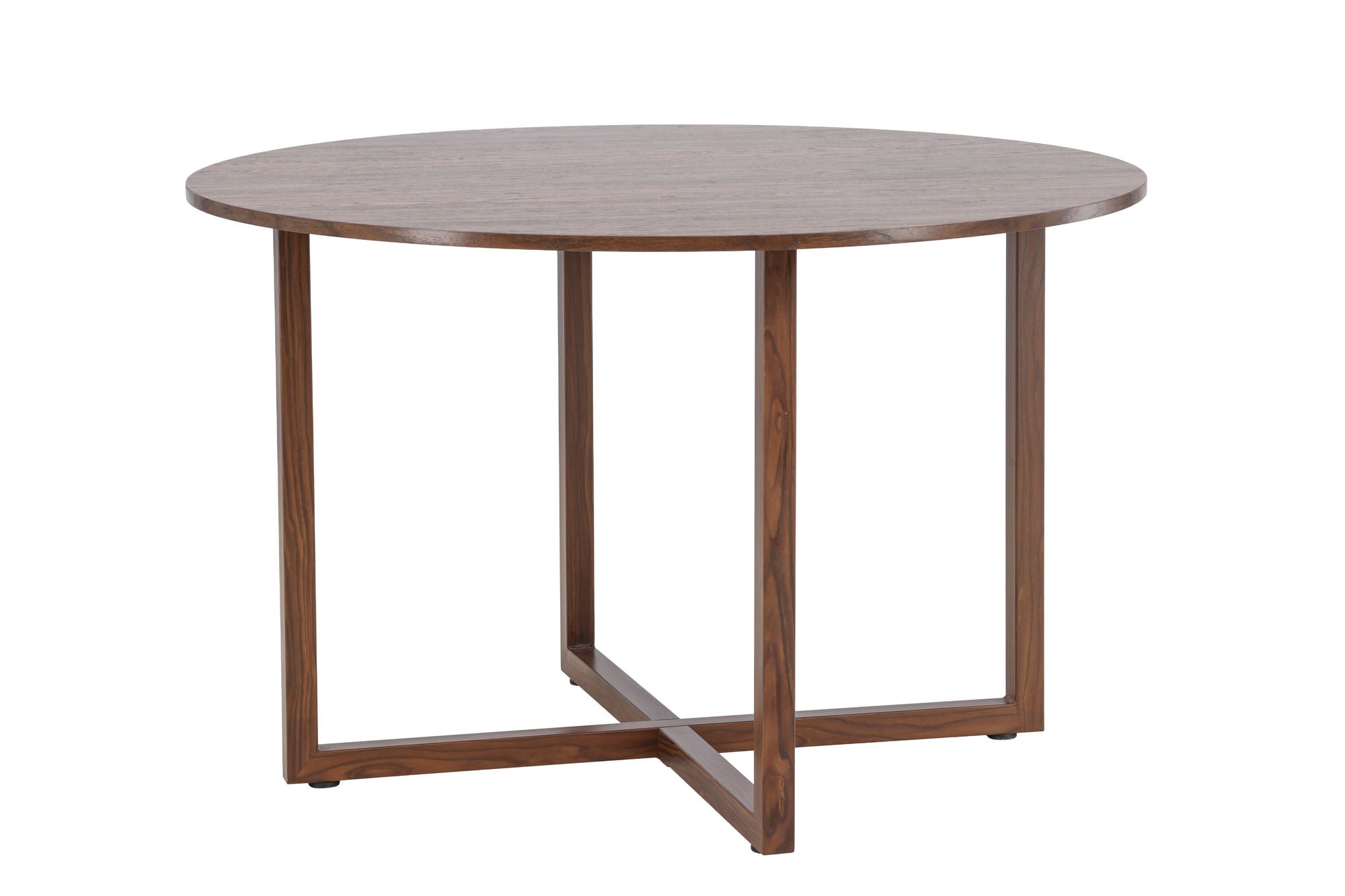 Venture Home Durango rund spisebord φ120x75 cm - Steel Frame / MDF Walnut 3D-paper