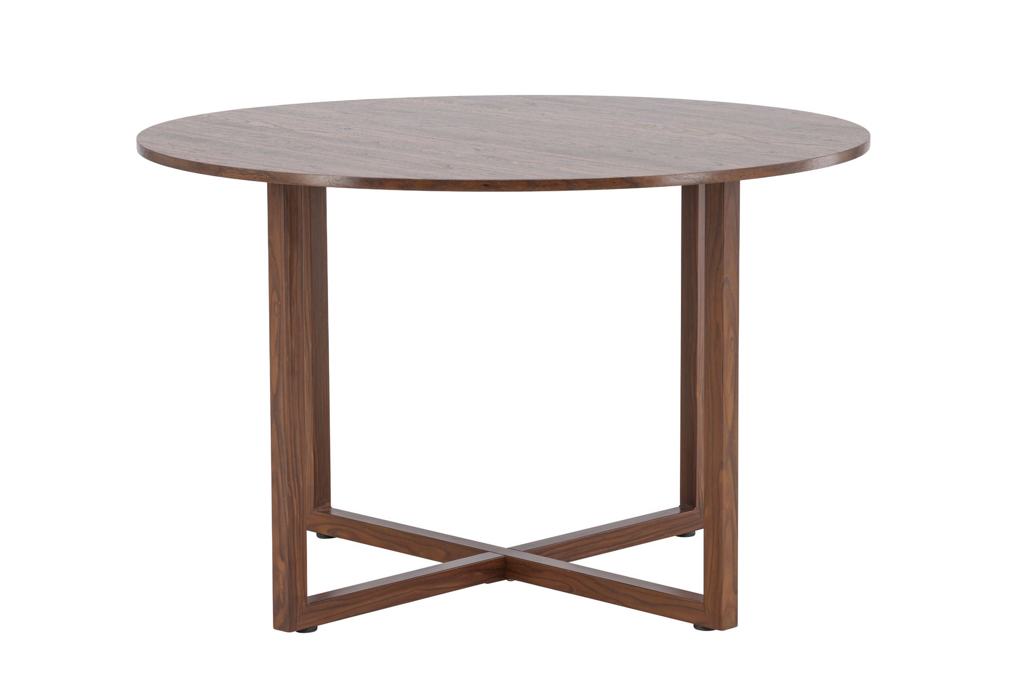 Venture Home Durango rund spisebord φ120x75 cm - Steel Frame / MDF Walnut 3D-paper