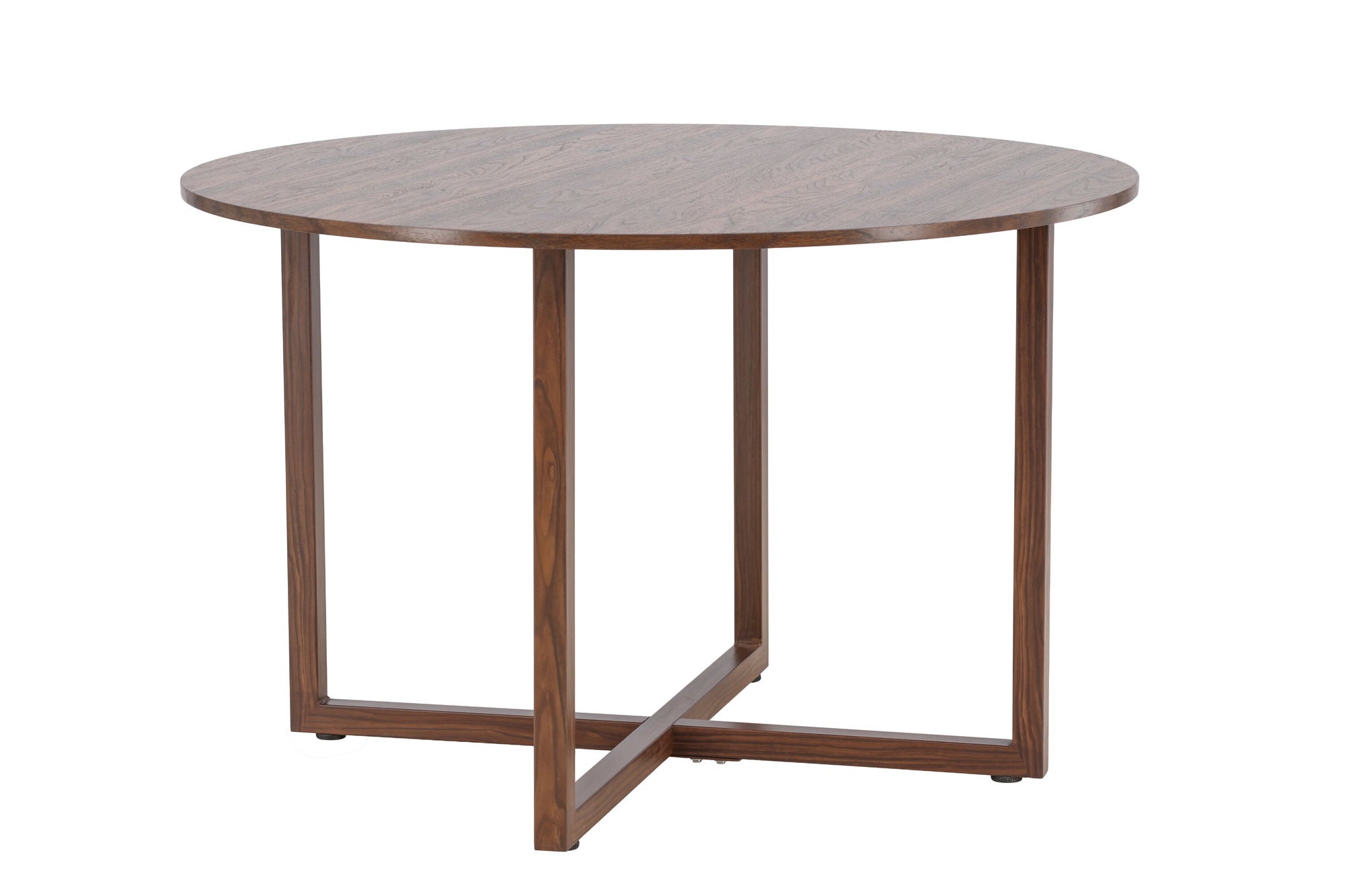 Venture Home Durango rund spisebord φ120x75 cm - Steel Frame / MDF Walnut 3D-paper