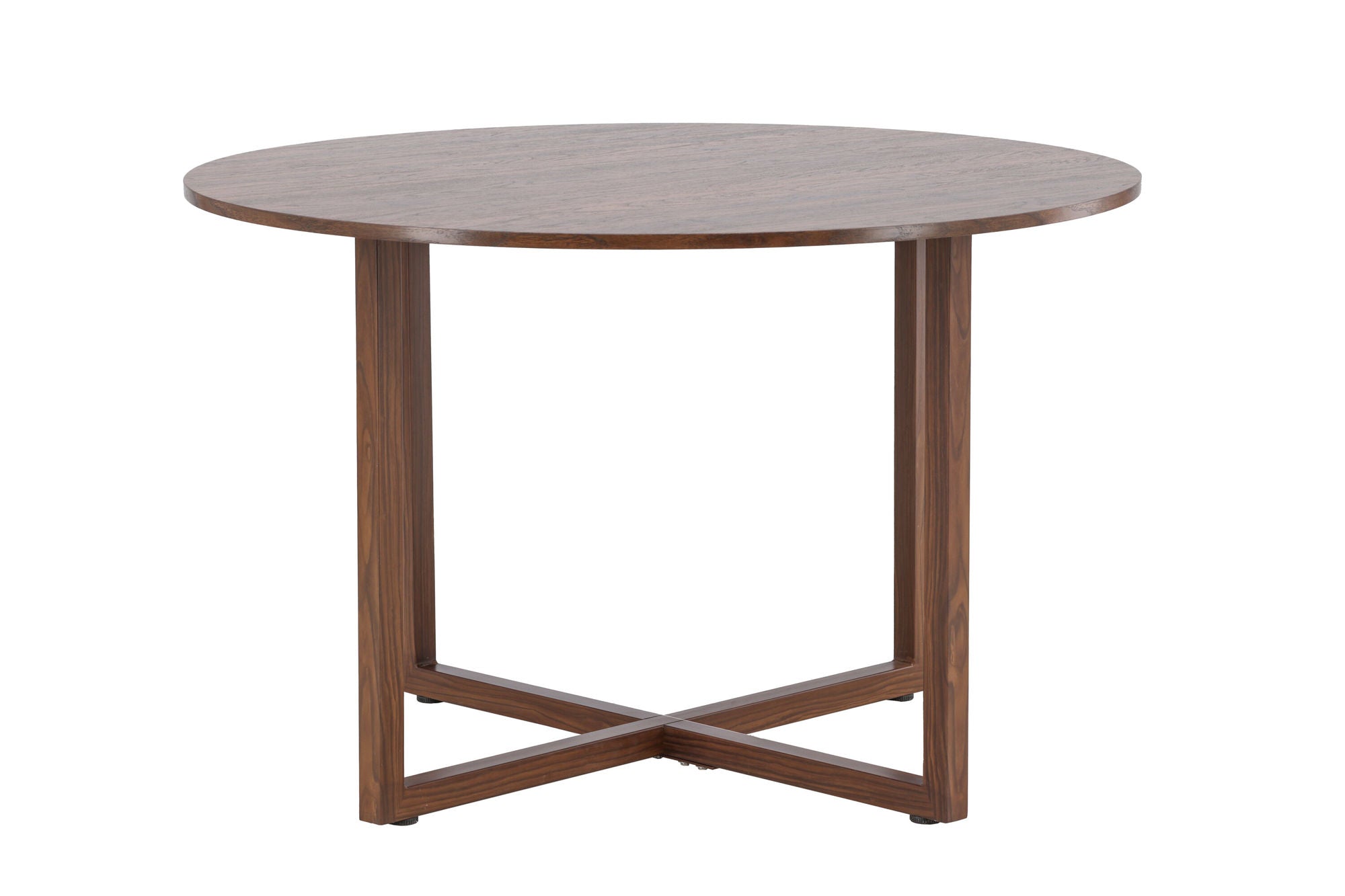Venture Home Durango rund spisebord φ120x75 cm - Steel Frame / MDF Walnut 3D-paper