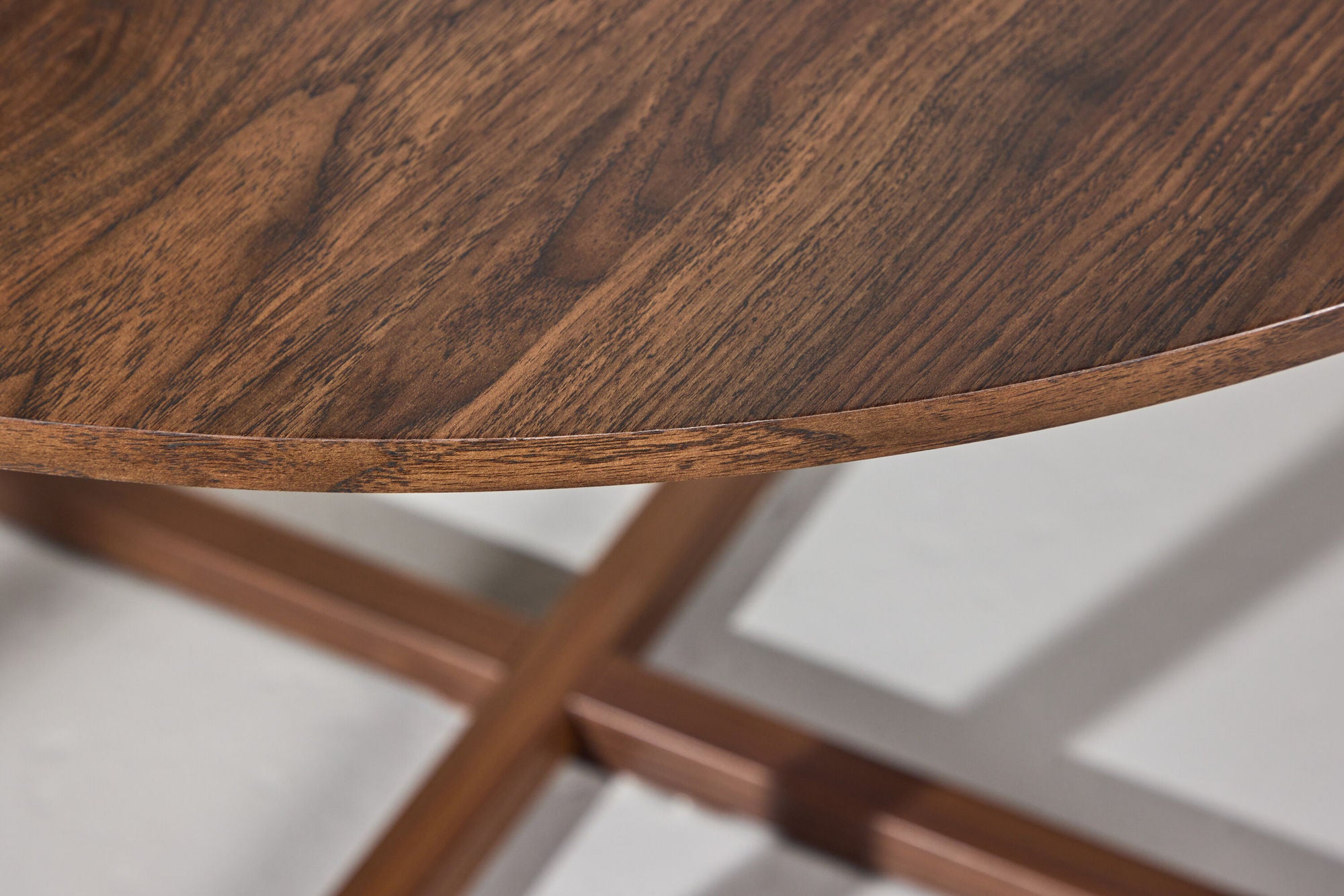 Venture Home Durango rund spisebord φ120x75 cm - Steel Frame / MDF Walnut 3D-paper