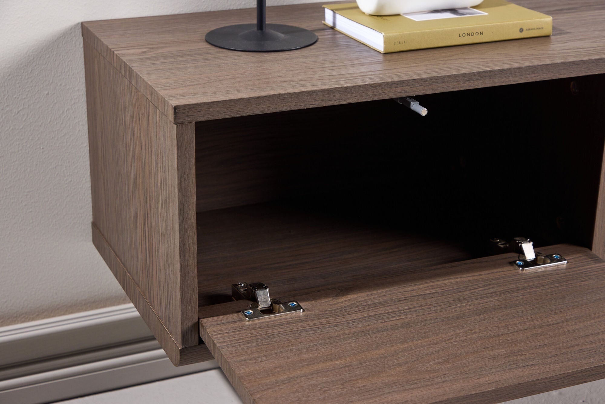 Venture Home Dragh TV Stand 100x35x28 cm - MDF Frame / Mocca 3D Paper