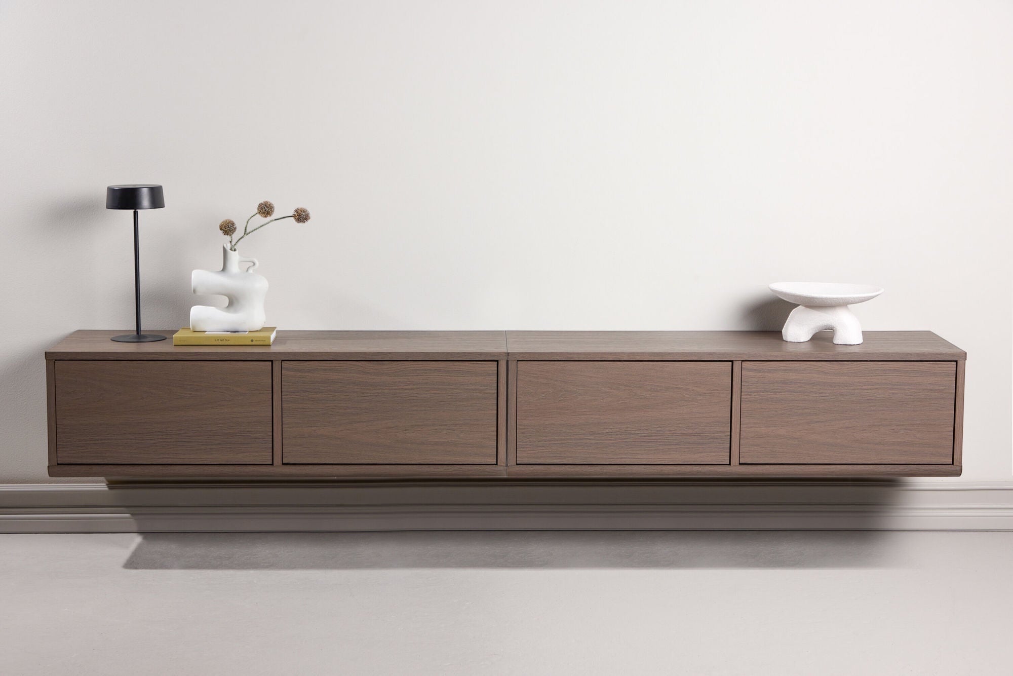Venture Home Dragh TV Stand 100x35x28 cm - MDF Frame / Mocca 3D Paper