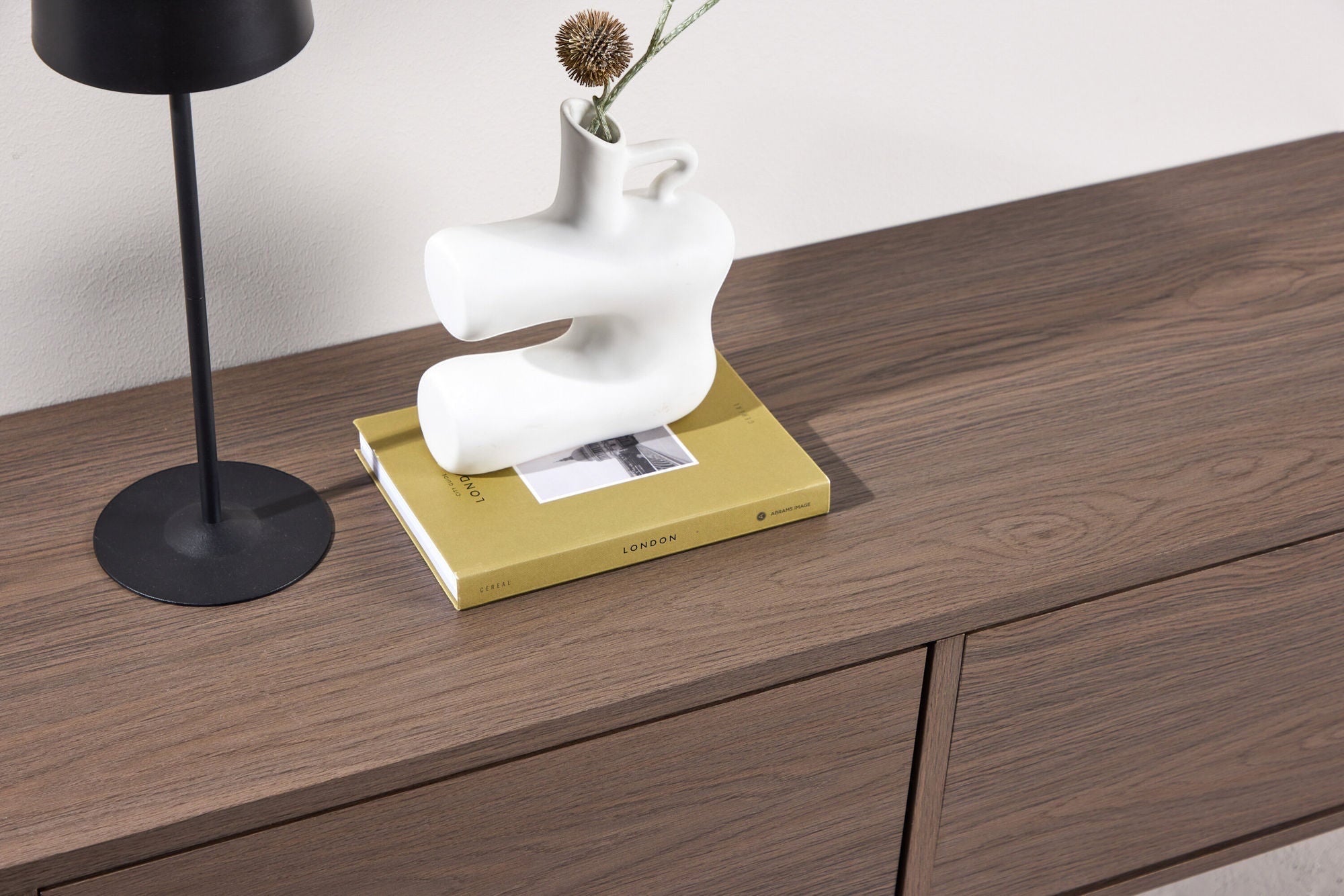 Venture Home Dragh TV Stand 100x35x28 cm - MDF Frame / Mocca 3D Paper