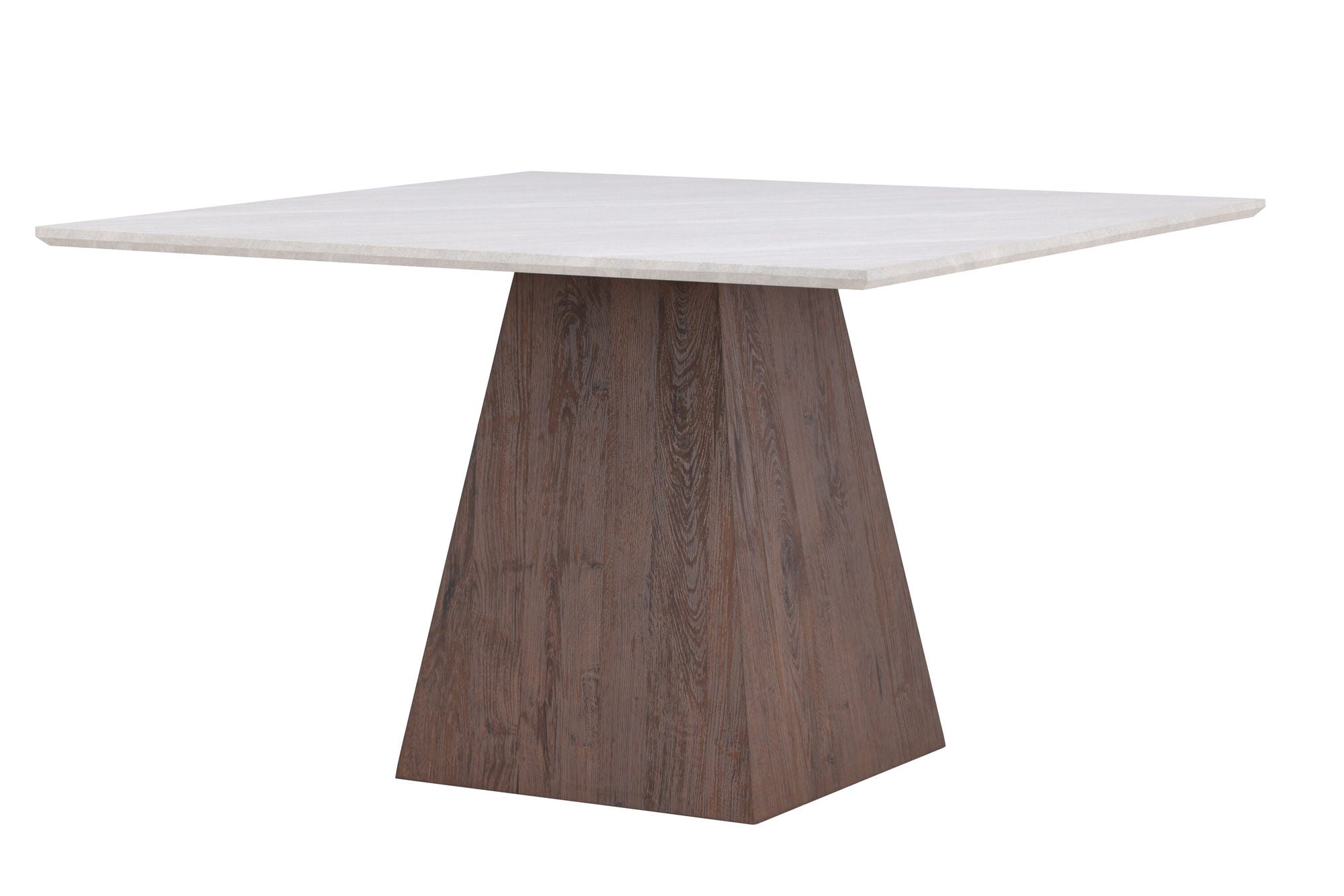 Venture Home Cael Square spisebord 120x120x75 cm - MDF 3D Paper Mocca / Stonelook