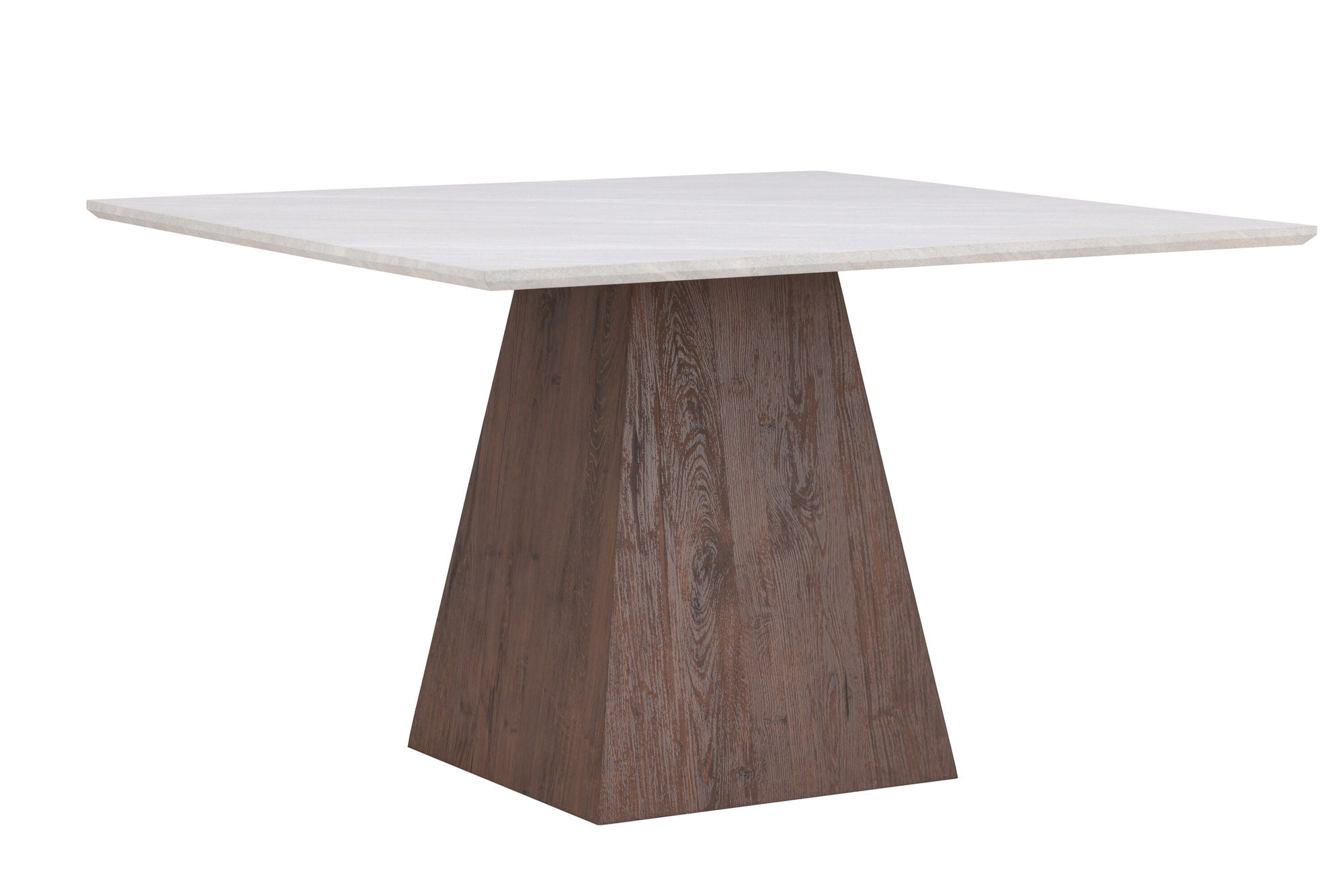 Venture Home Cael Square spisebord 120x120x75 cm - MDF 3D Paper Mocca / Stonelook
