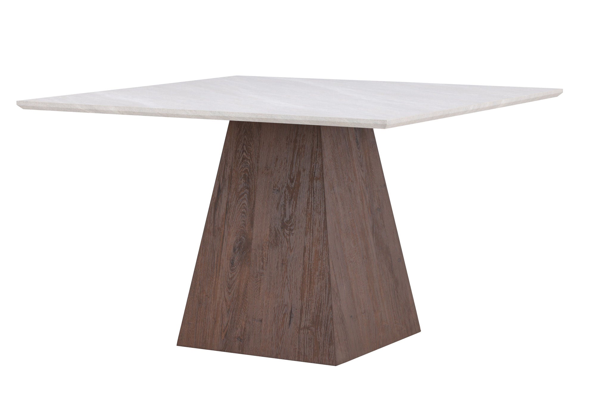 Venture Home Cael Square spisebord 120x120x75 cm - MDF 3D Paper Mocca / Stonelook