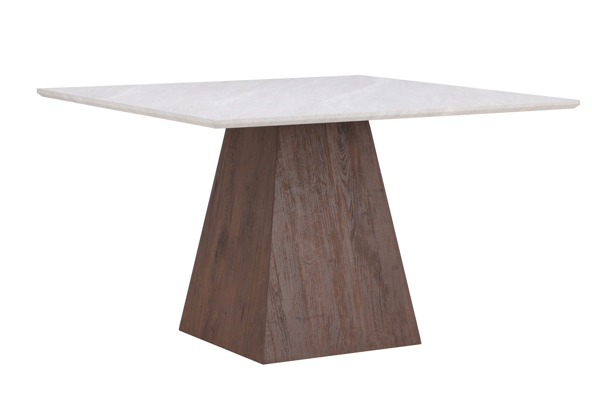 Venture Home Cael Square spisebord 120x120x75 cm - MDF 3D Paper Mocca / Stonelook