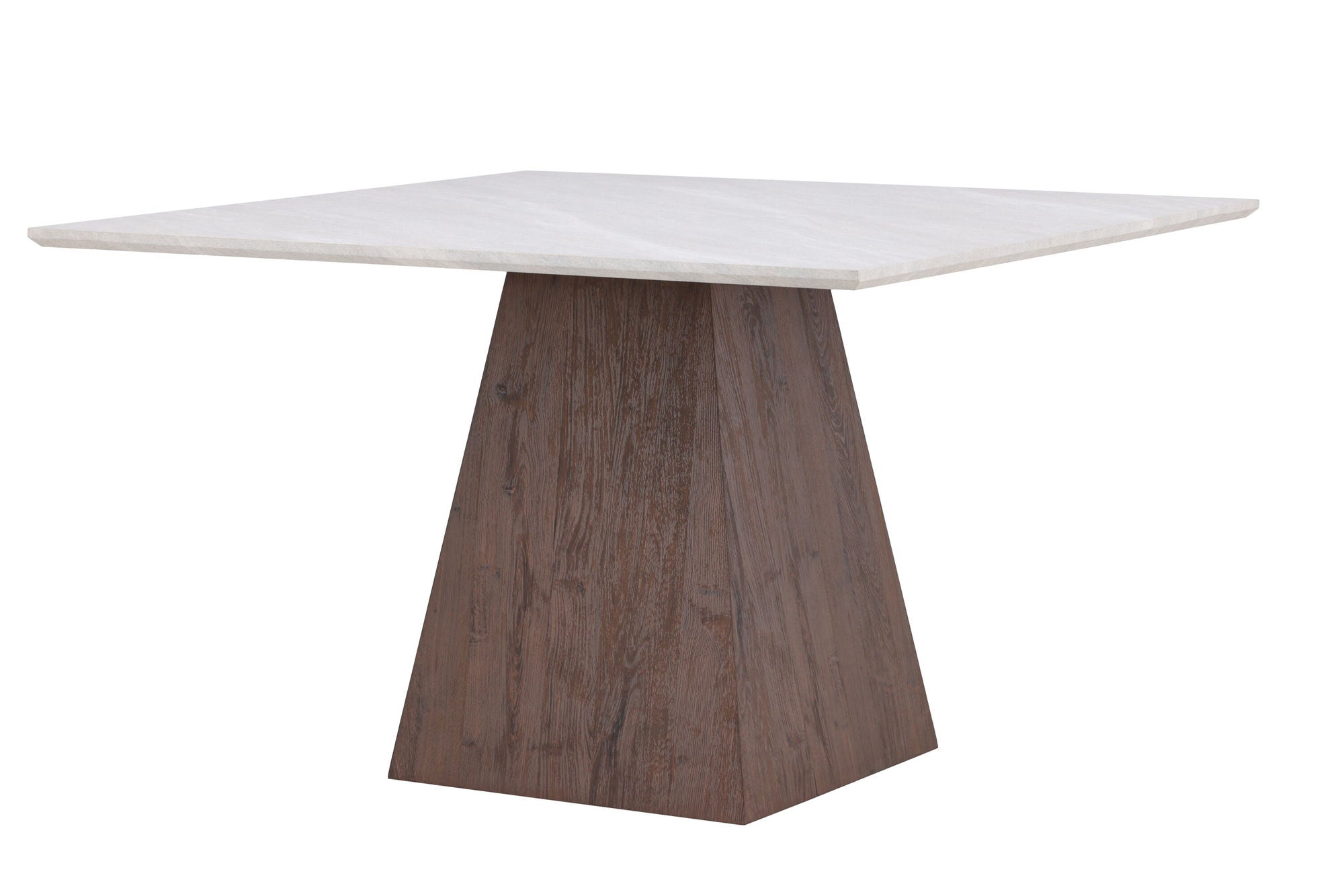 Venture Home Cael Square spisebord 120x120x75 cm - MDF 3D Paper Mocca / Stonelook