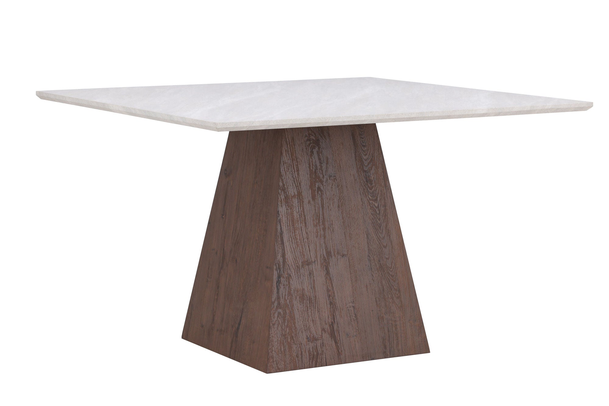 Venture Home Cael Square spisebord 120x120x75 cm - MDF 3D Paper Mocca / Stonelook