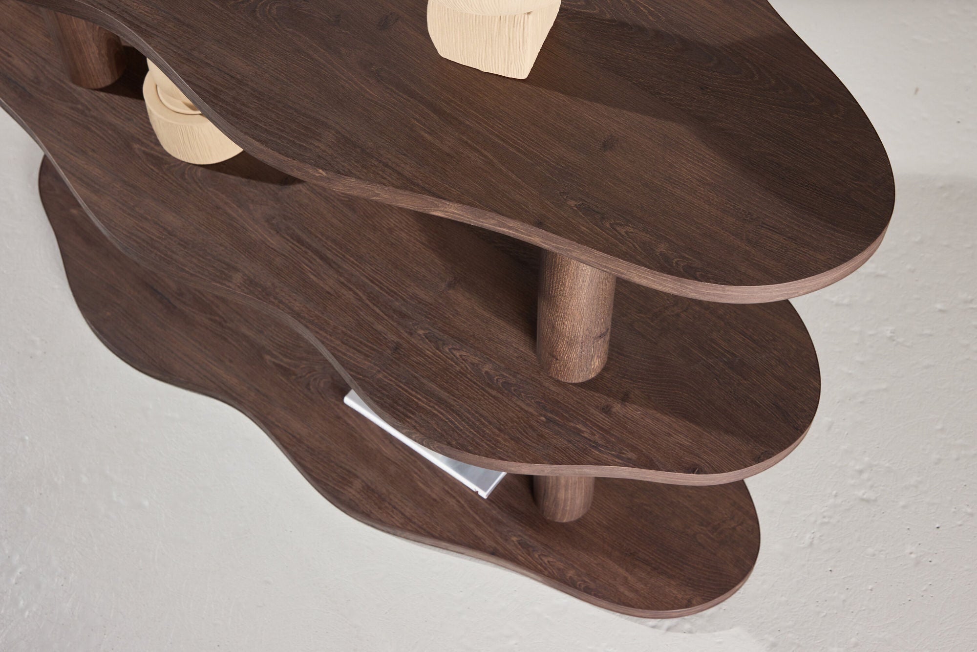 Vind Moln reol 120x45x75 cm - MDF with Mocca 3D Paper