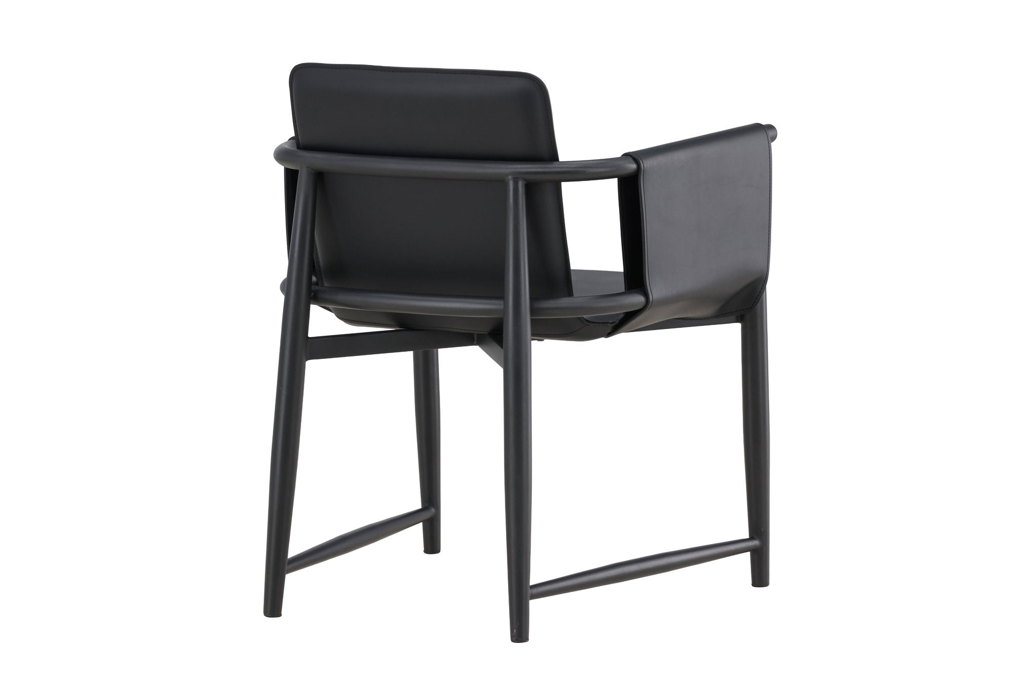 Vind Bjäre Armchair 60x61x78 cm - Metal Frame / Black PU