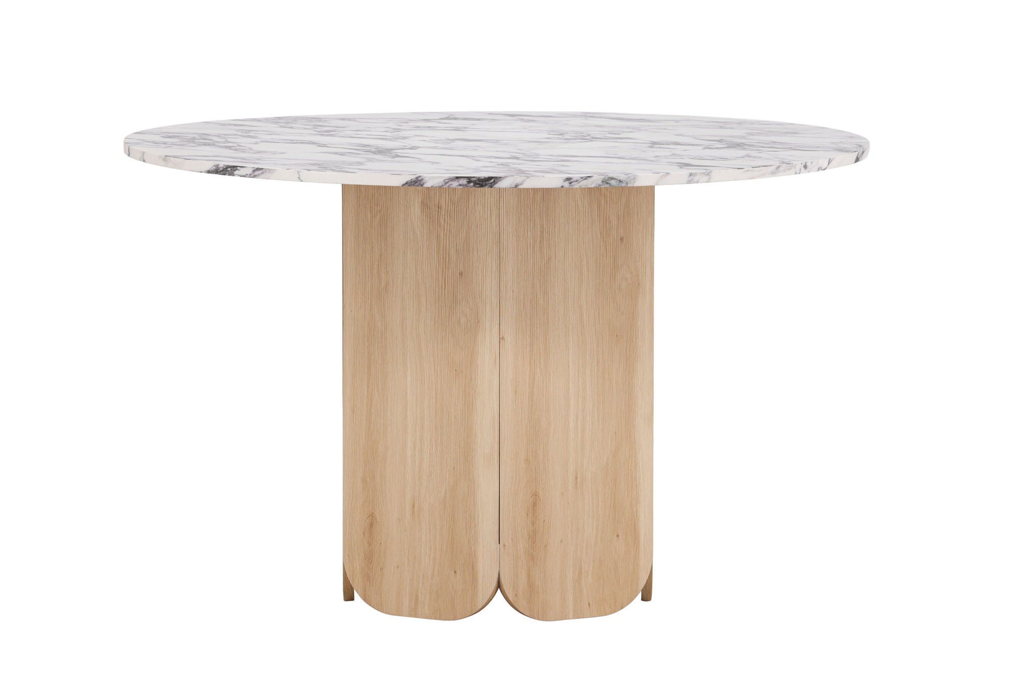 Venture Home Tekla rund spisebord ø120x75 cm - MDF with Nature 3D Paper / Calacattalook