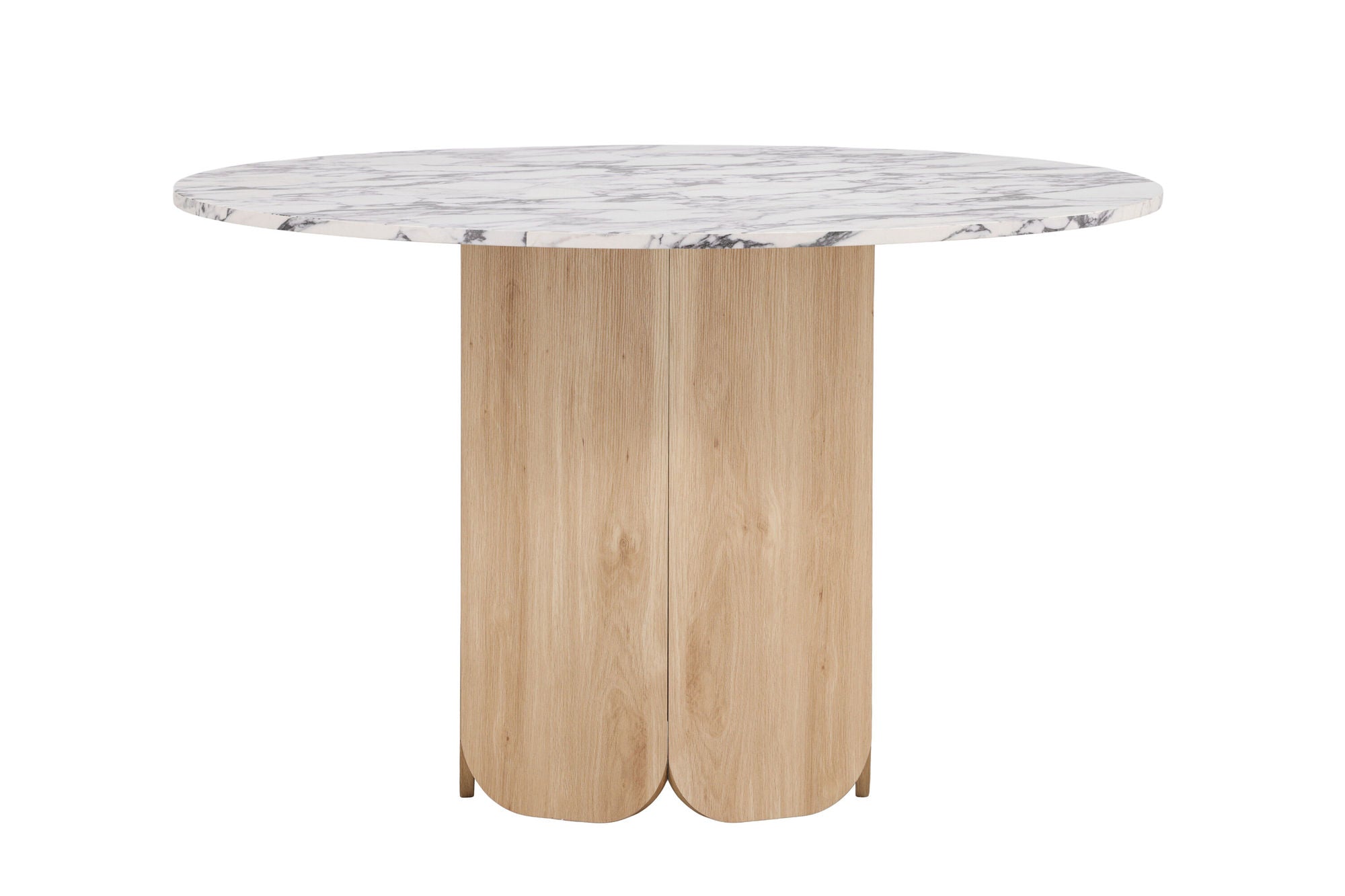 Venture Home Tekla rund spisebord ø120x75 cm - MDF with Nature 3D Paper / Calacattalook