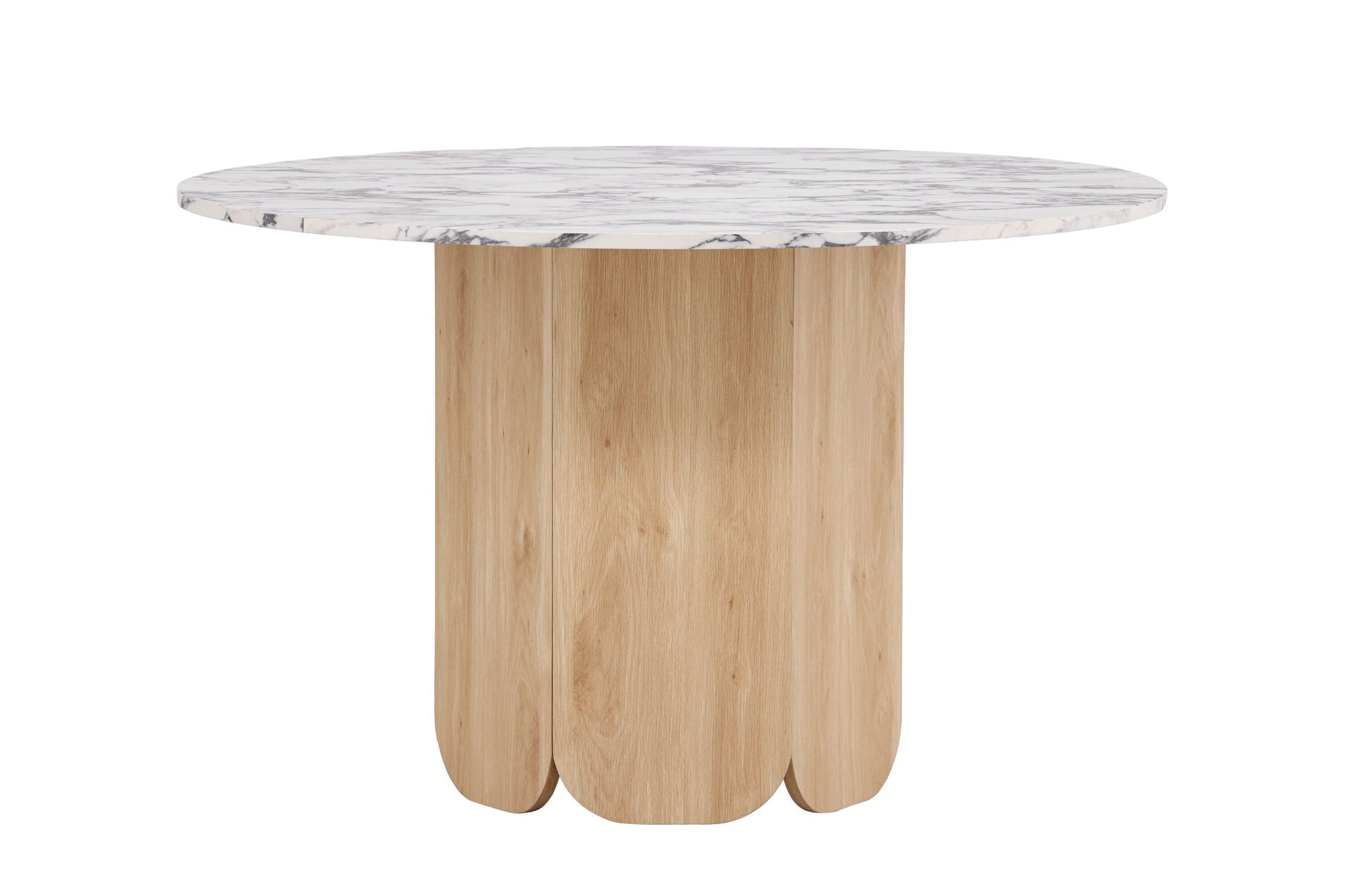 Venture Home Tekla rund spisebord ø120x75 cm - MDF with Nature 3D Paper / Calacattalook