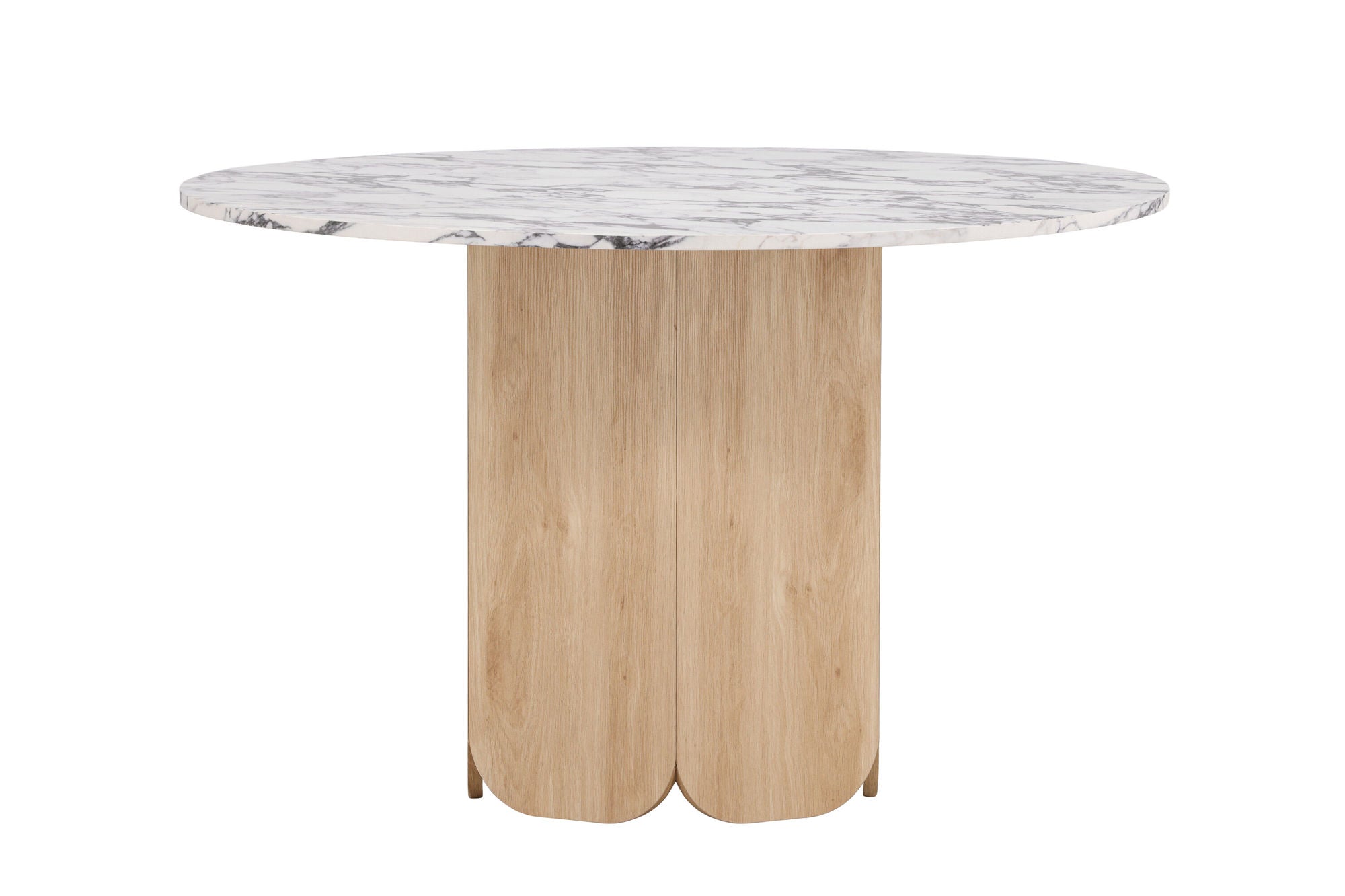 Venture Home Tekla rund spisebord ø120x75 cm - MDF with Nature 3D Paper / Calacattalook