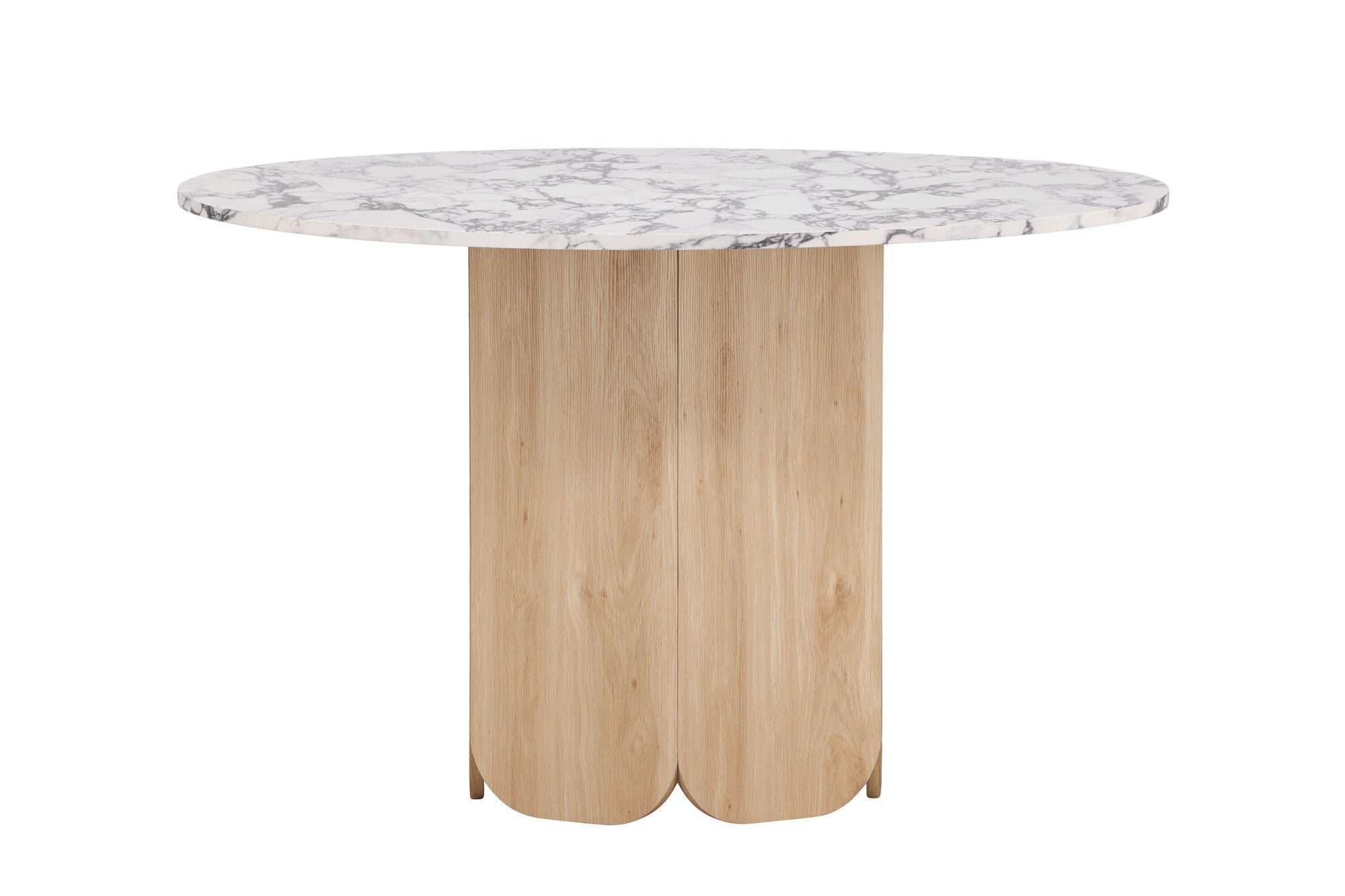 Venture Home Tekla rund spisebord ø120x75 cm - MDF with Nature 3D Paper / Calacattalook
