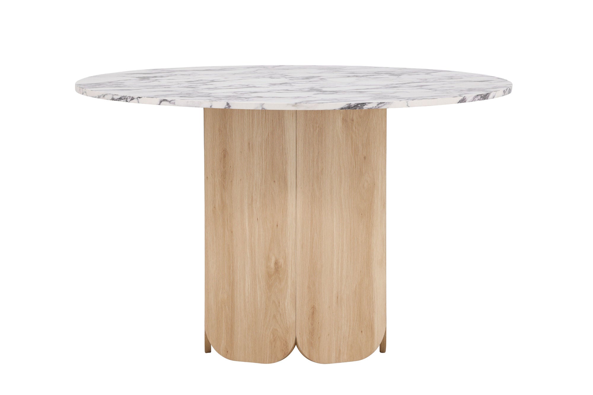 Venture Home Tekla rund spisebord ø120x75 cm - MDF with Nature 3D Paper / Calacattalook