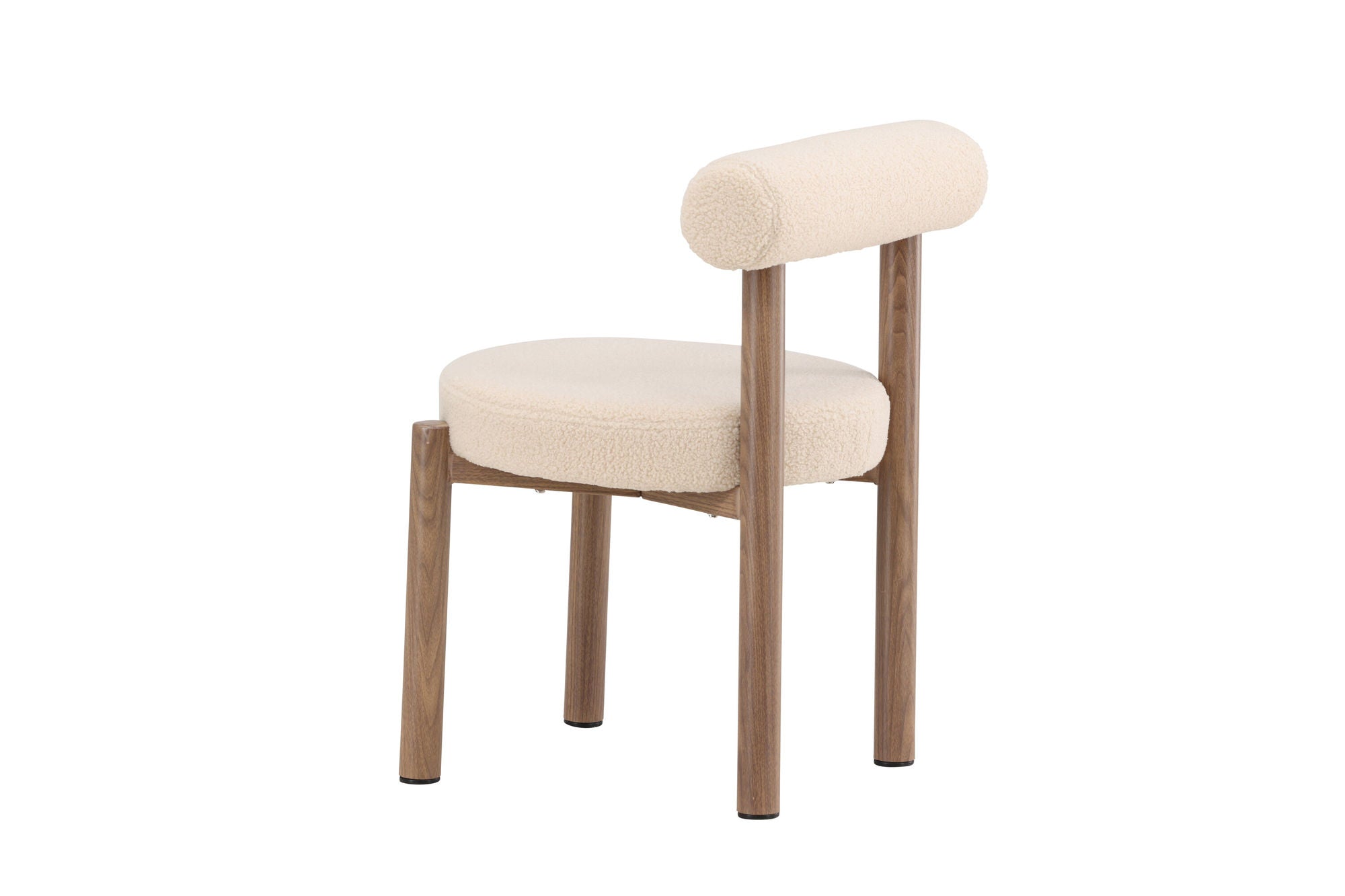 Venture Home Tillo Spisebordsstol 2-Pack - Steel with Woodlook 3D Paper / White Boucle