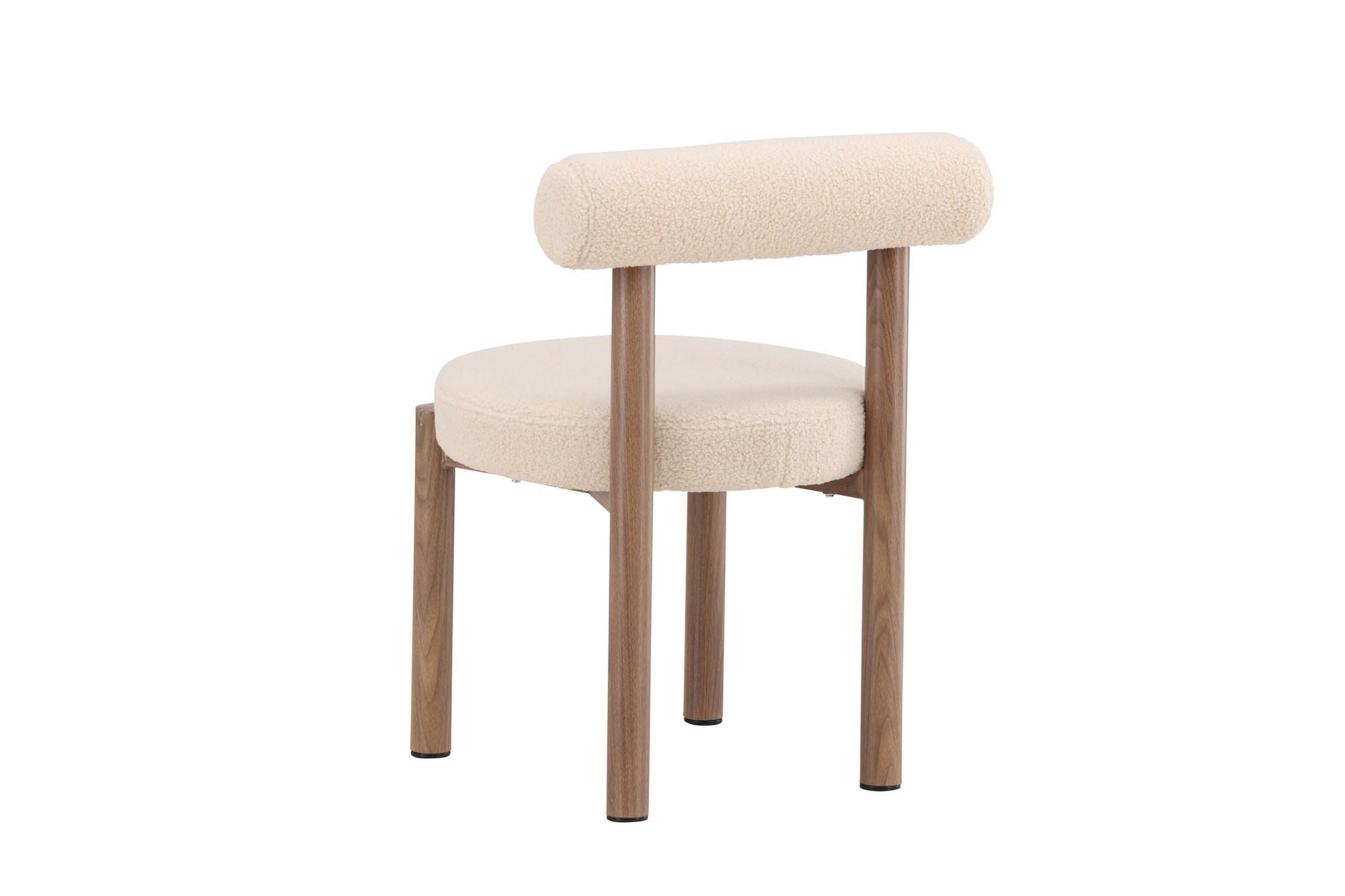 Venture Home Tillo Spisebordsstol 2-Pack - Steel with Woodlook 3D Paper / White Boucle
