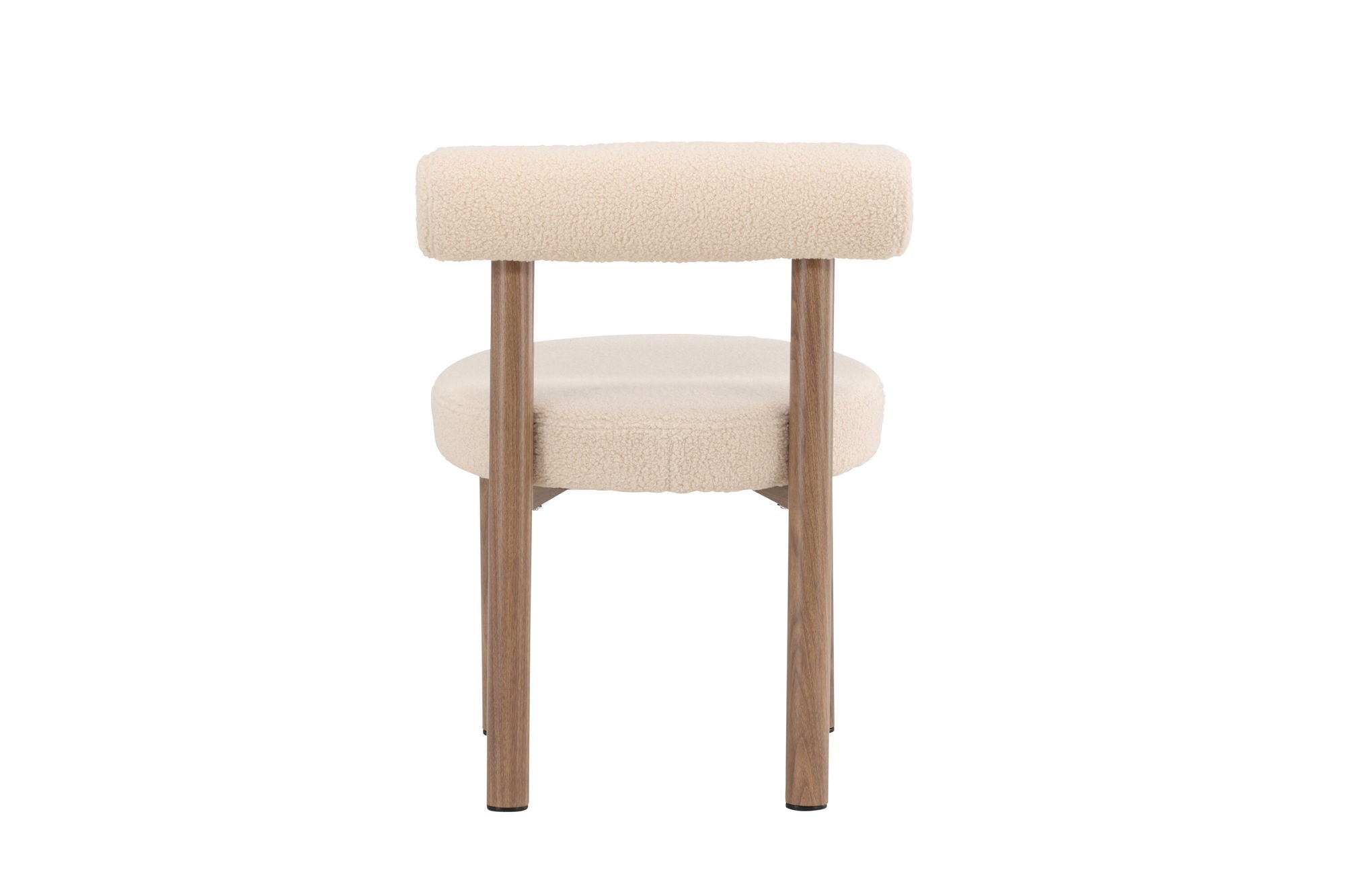 Venture Home Tillo Spisebordsstol 2-Pack - Steel with Woodlook 3D Paper / White Boucle