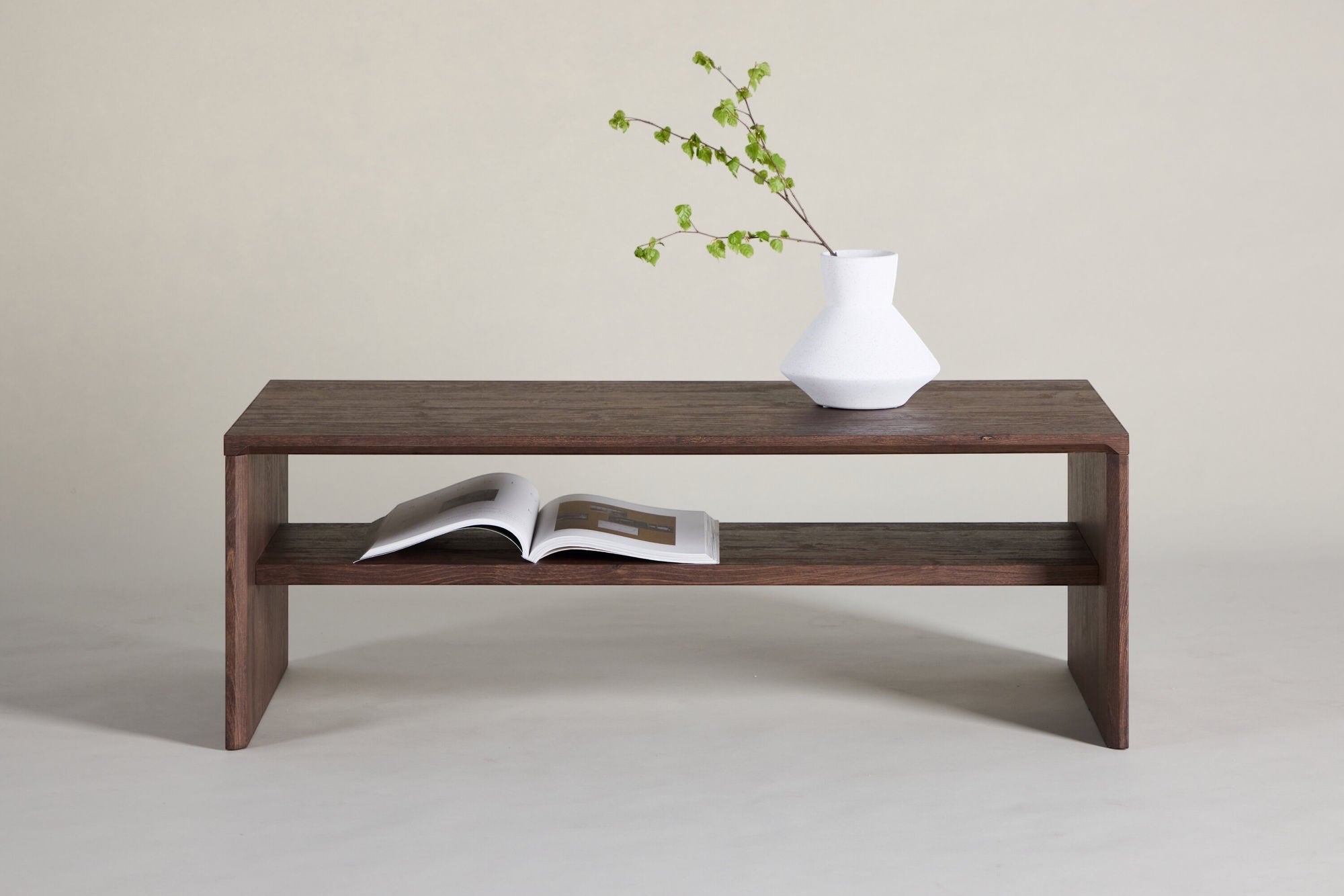 Venture Home Telemarket Sofa bord 110x50x38 cm - MDF with Mocca 3D Paper