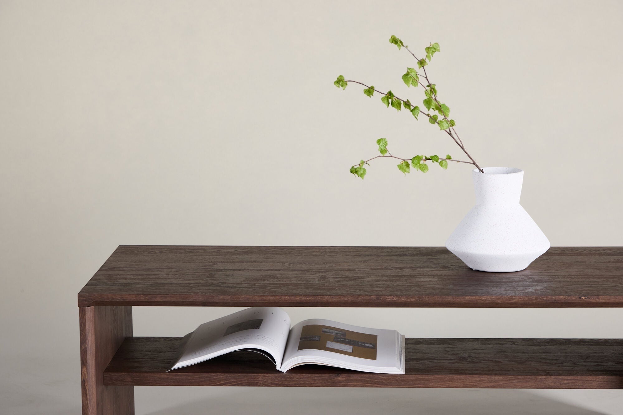 Venture Home Telemarket Sofa bord 110x50x38 cm - MDF with Mocca 3D Paper