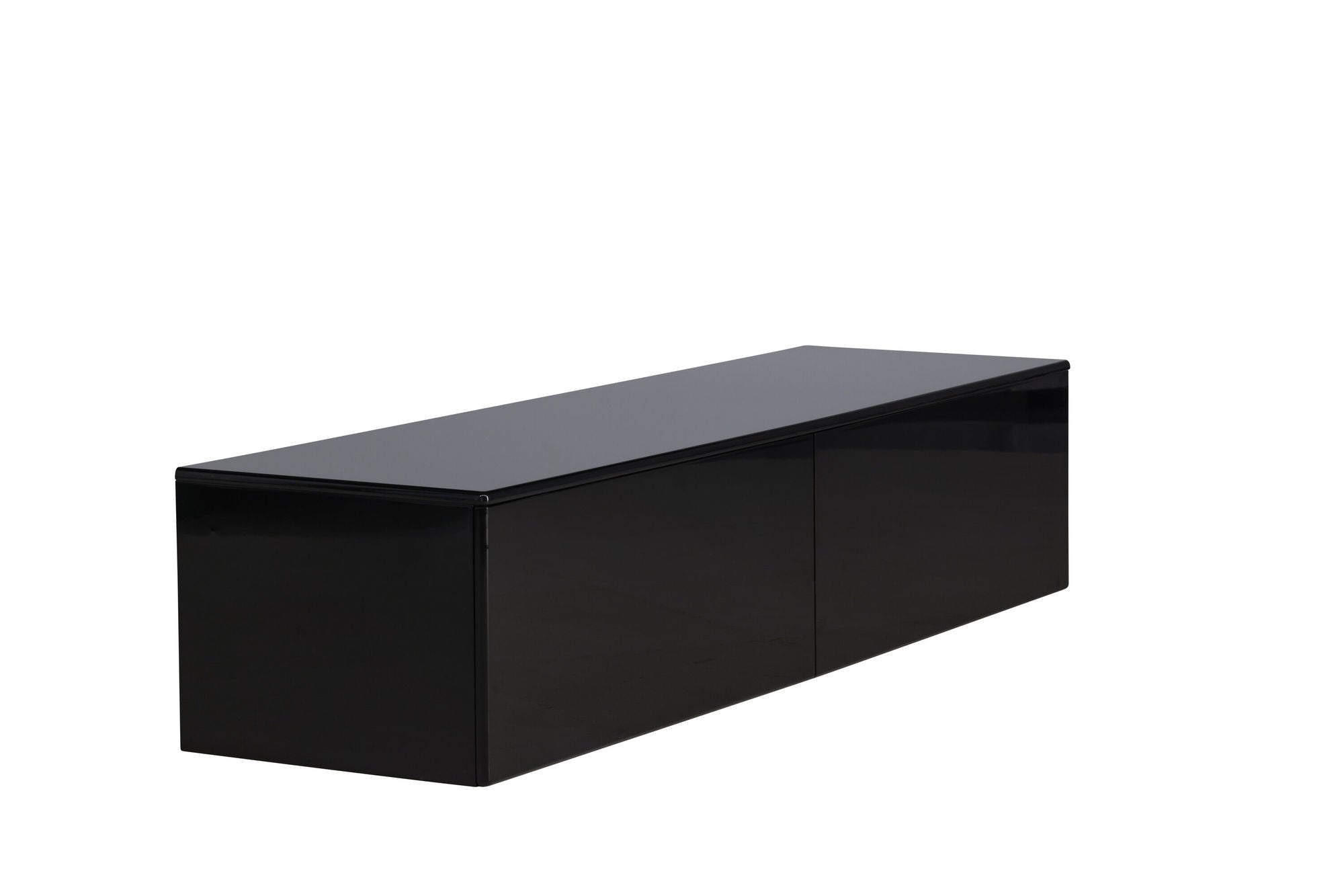 Venture Home Fristad TV Stand 160x45x35 cm - MDF with Black Glossy PU Lacquer Painting