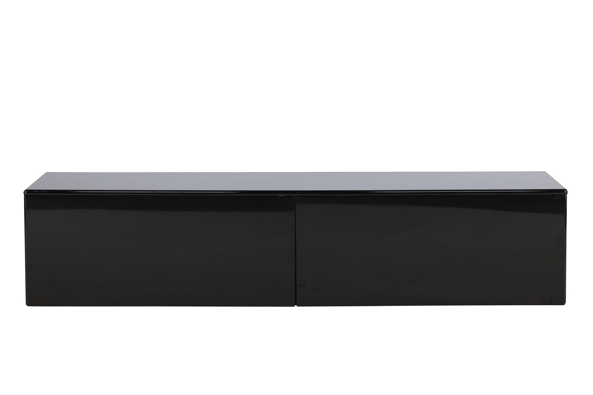Venture Home Fristad TV Stand 160x45x35 cm - MDF with Black Glossy PU Lacquer Painting